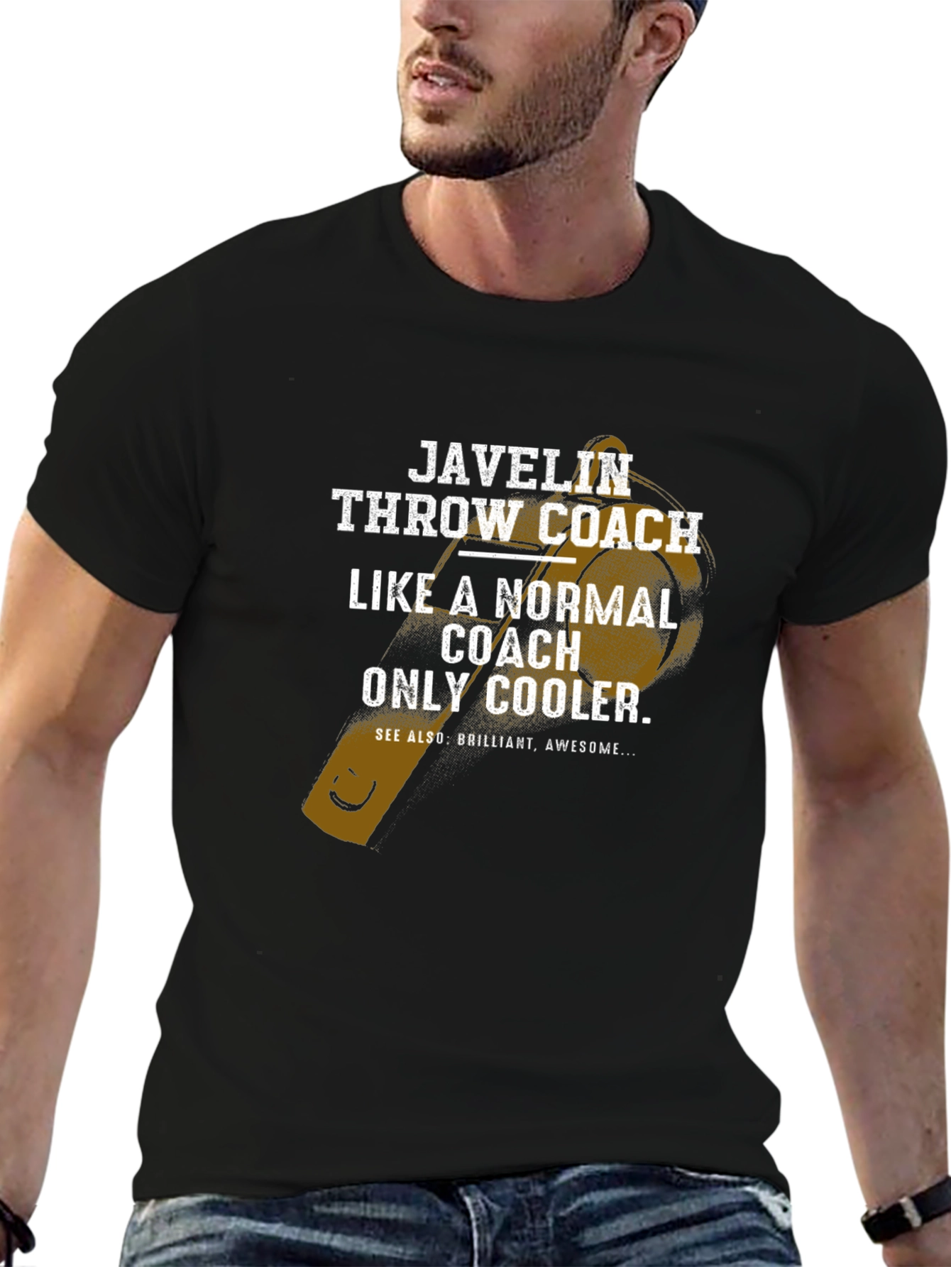 Javelin Throw Coach T-Shirt - Cool Coach Gift