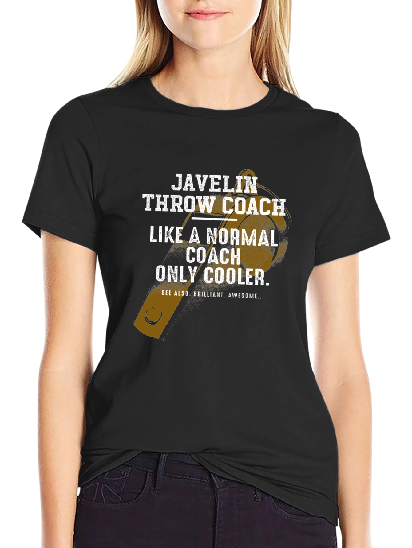 Javelin Throw Coach T-Shirt - Cool Coach Gift