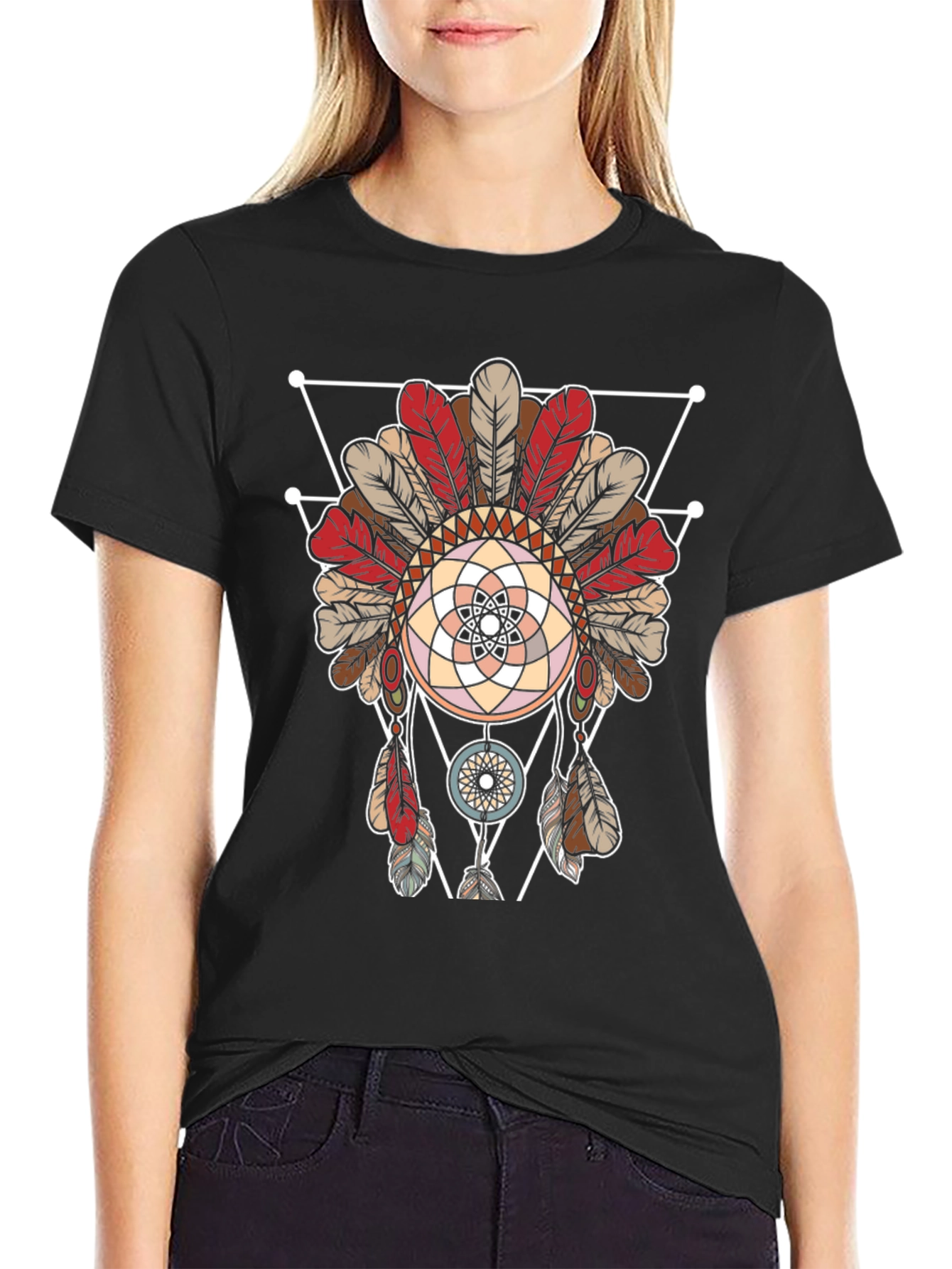 Geometric Dreamcatcher Graphic Tee