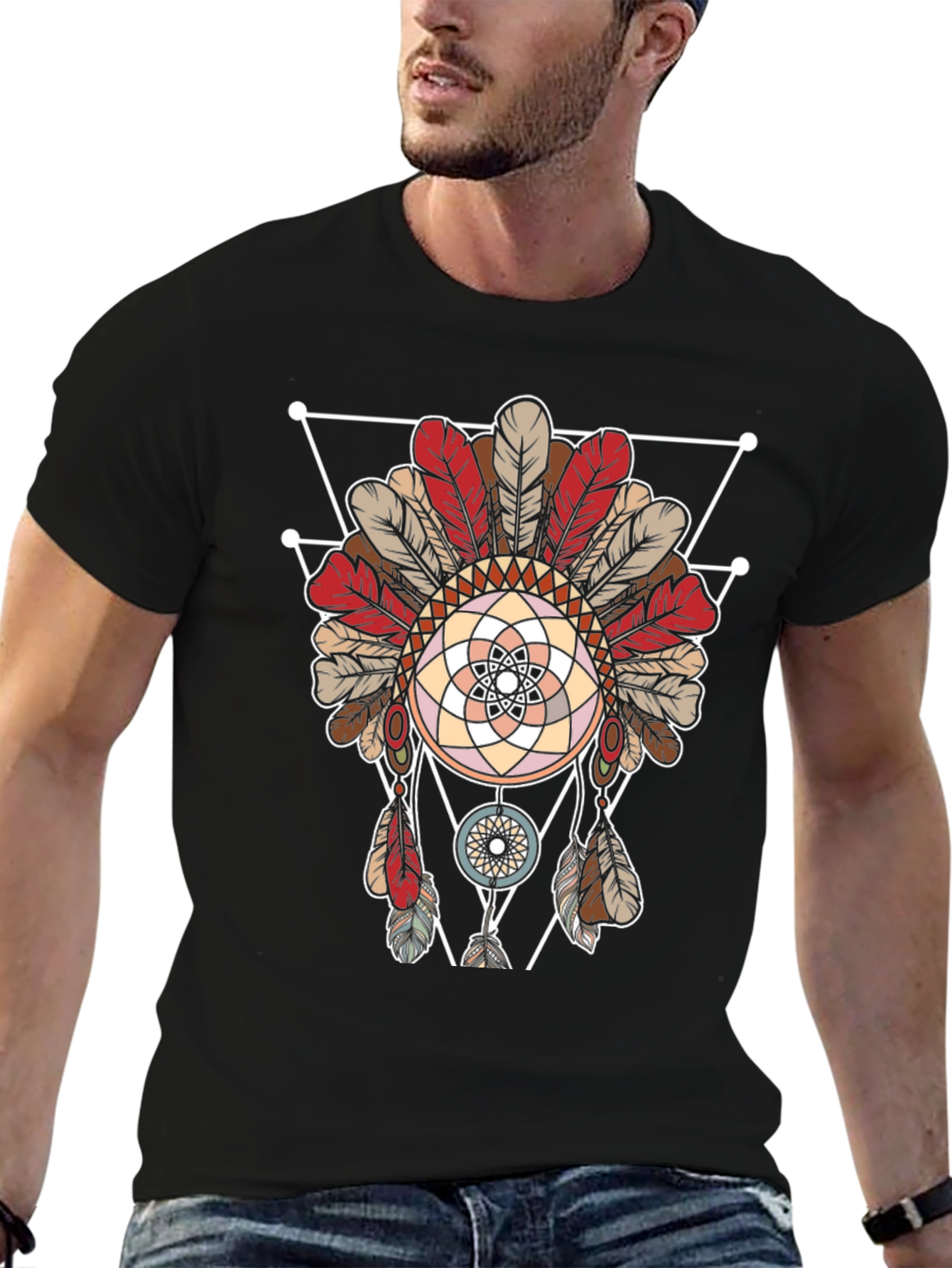 Geometric Dreamcatcher Graphic Tee