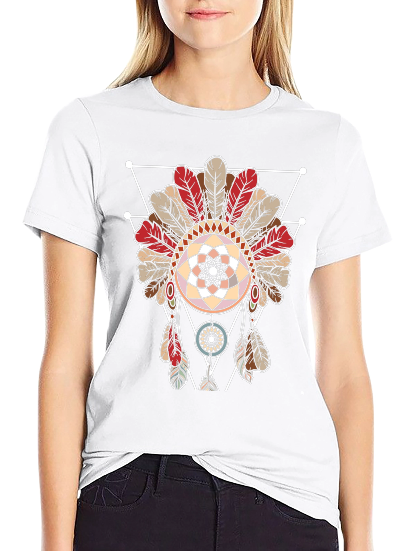 Geometric Dreamcatcher Graphic Tee