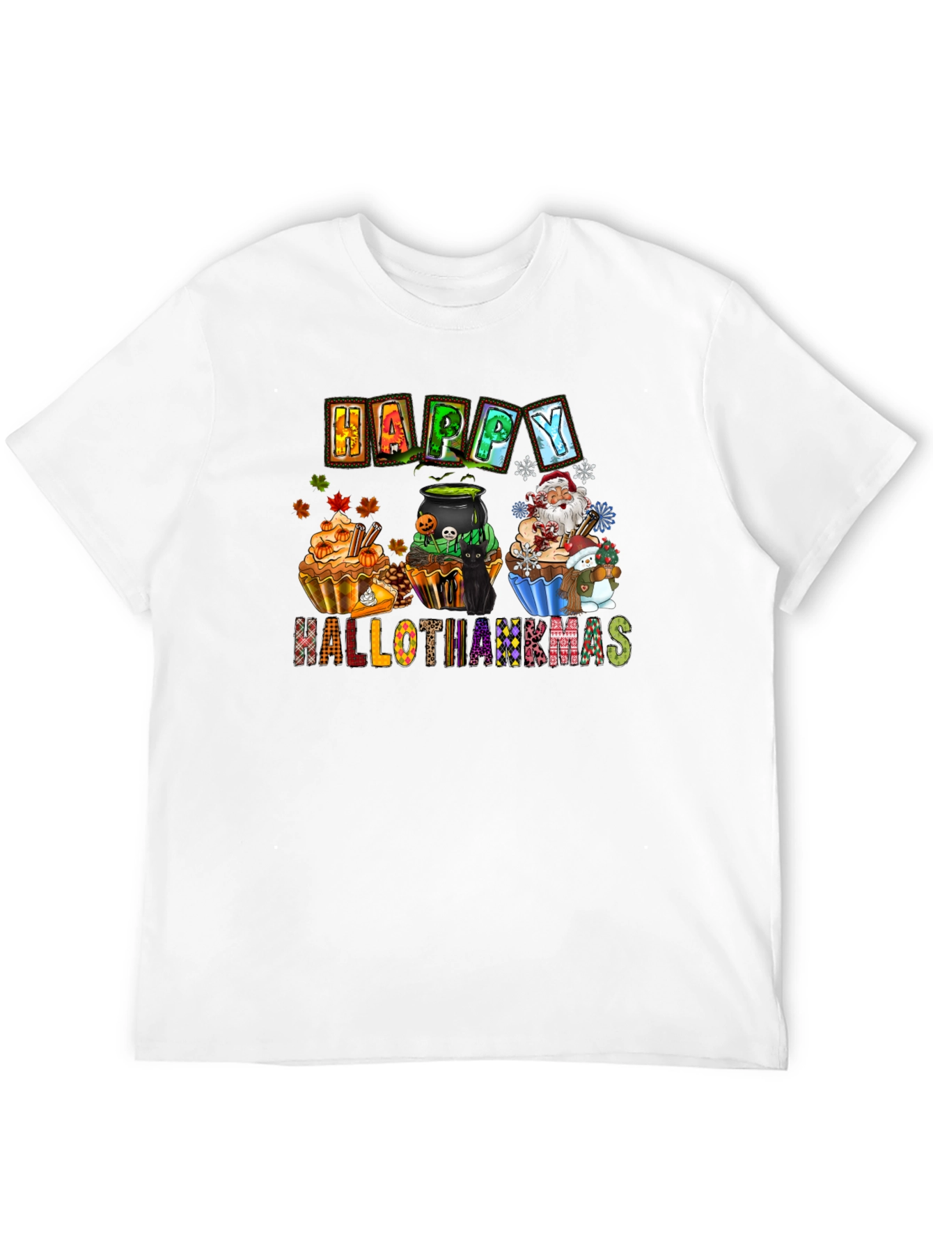 Happy Hallothanksmas Holiday T-Shirt