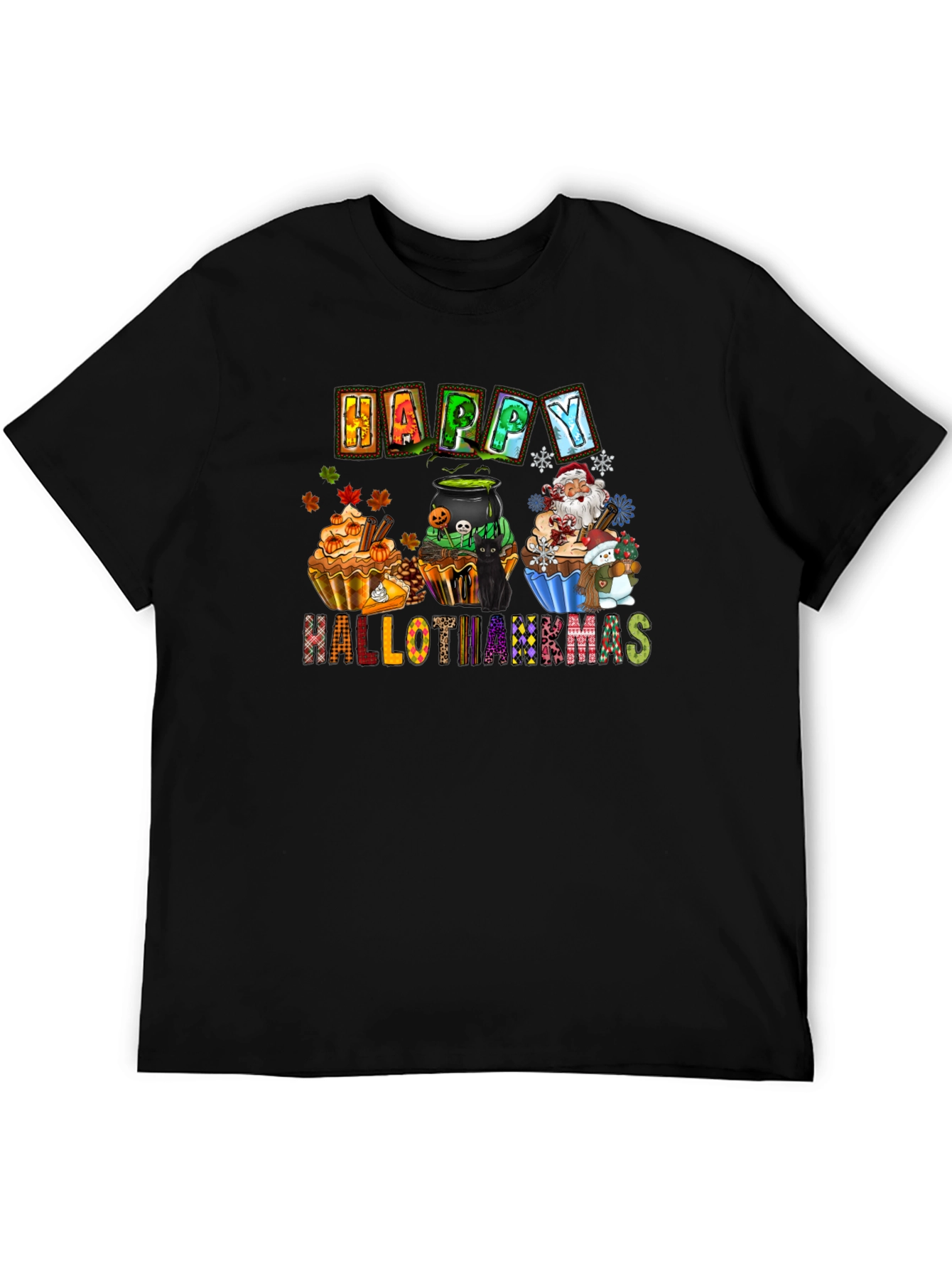 Happy Hallothanksmas Holiday T-Shirt