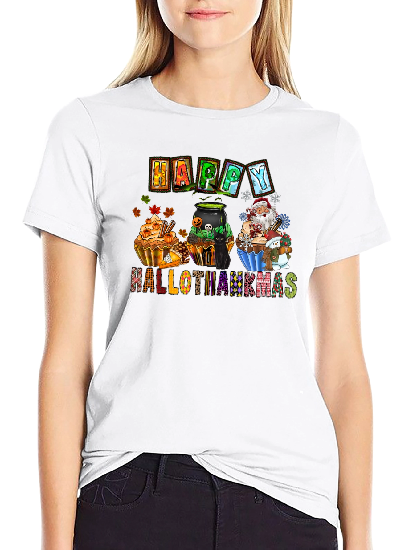 Happy Hallothanksmas Holiday T-Shirt