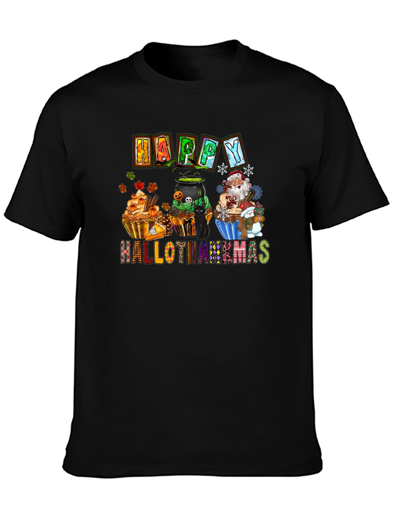 Happy Hallothanksmas Holiday T-Shirt
