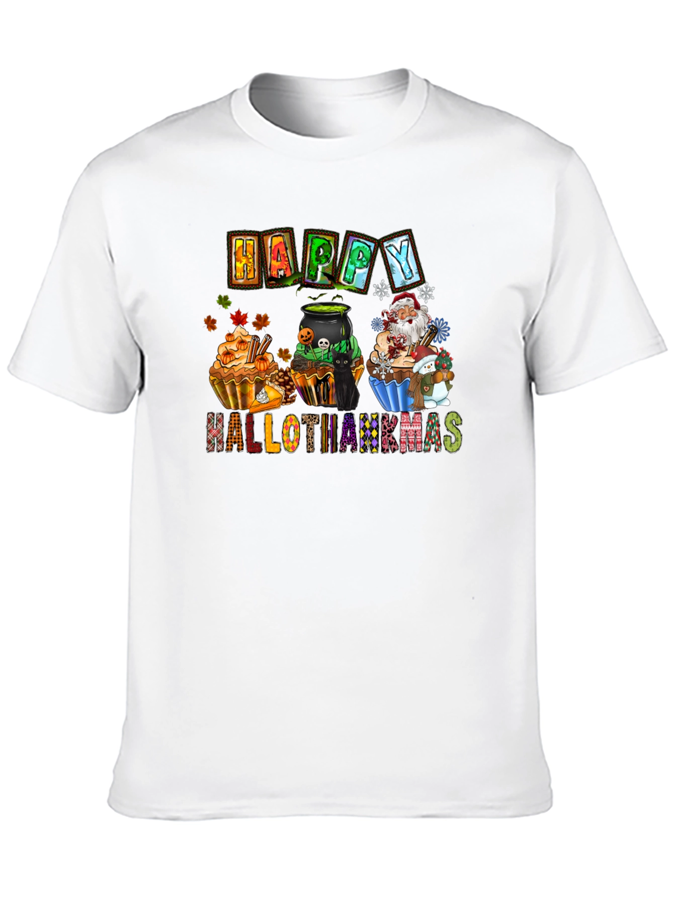 Happy Hallothanksmas Holiday T-Shirt