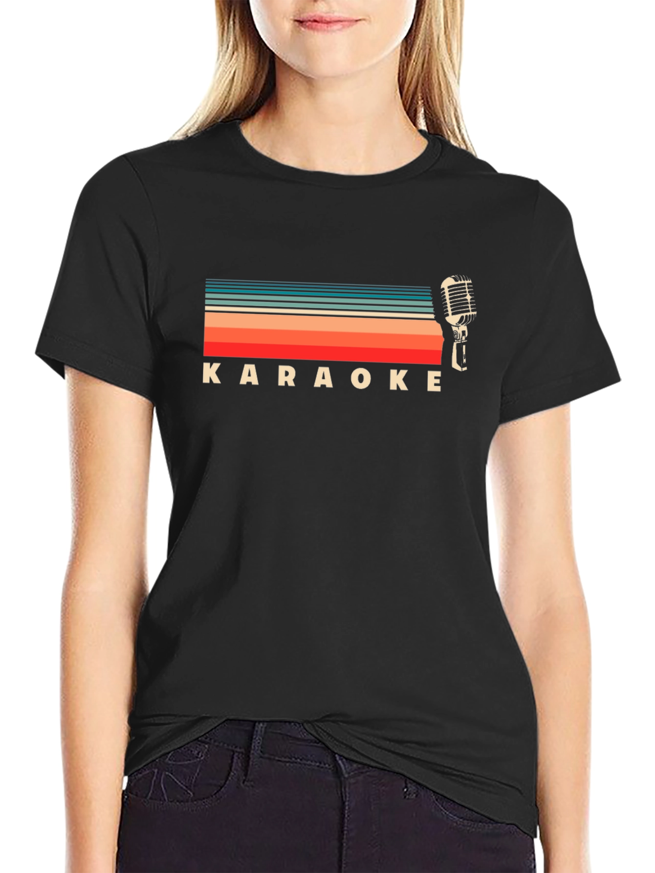 Retro Karaoke Graphic T-Shirt