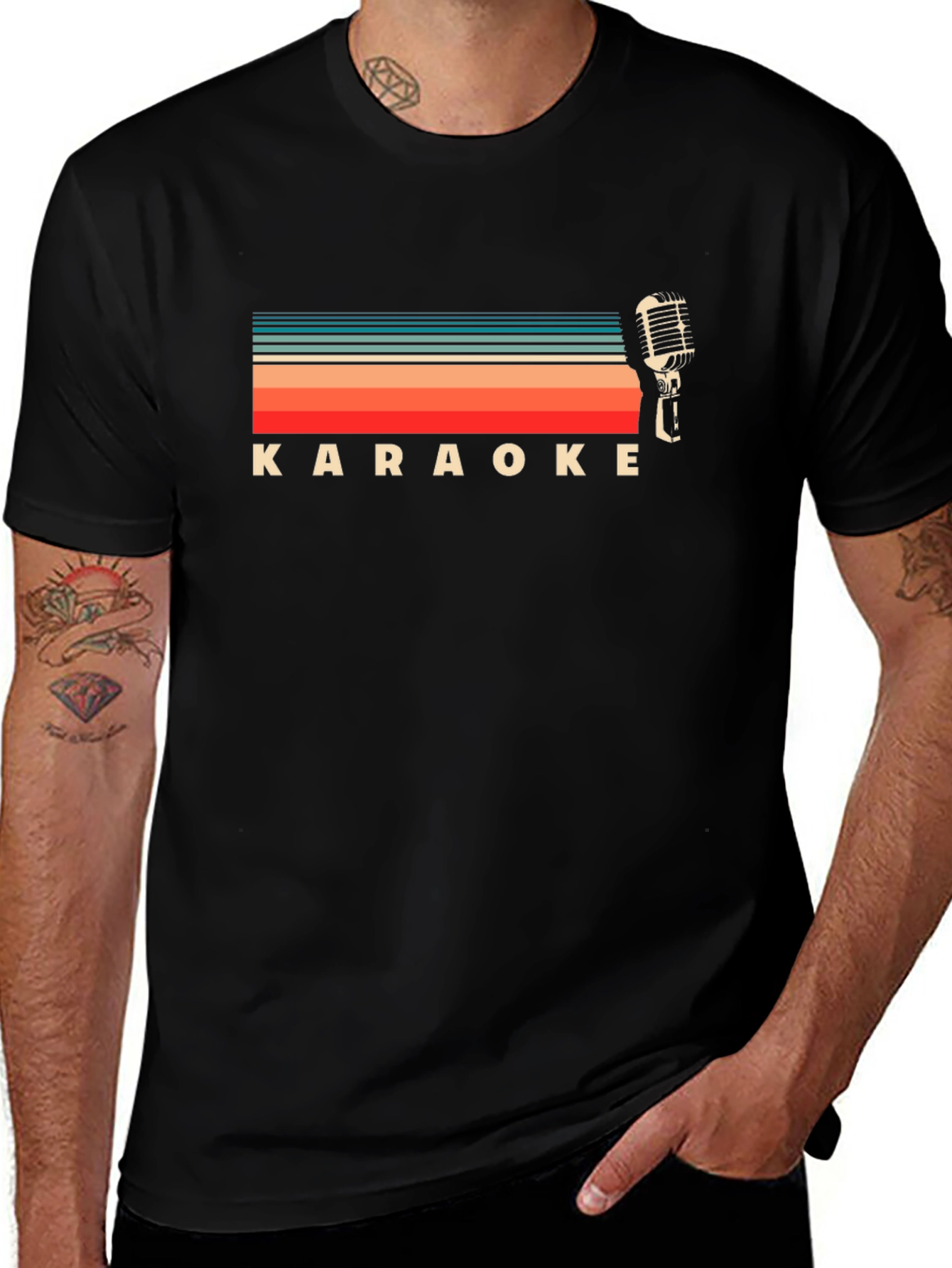 Retro Karaoke Graphic T-Shirt