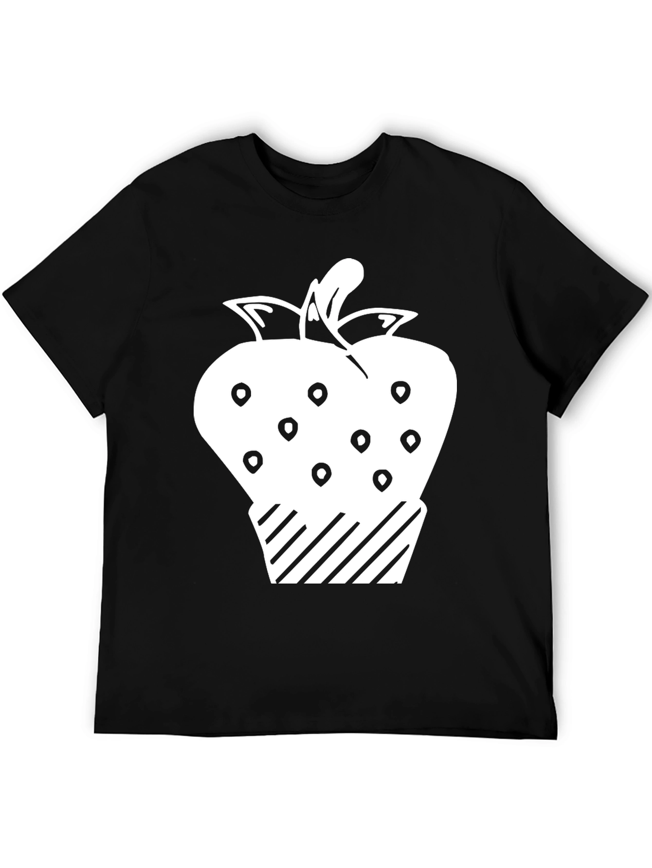 Strawberry Patch Graphic Tee - Black