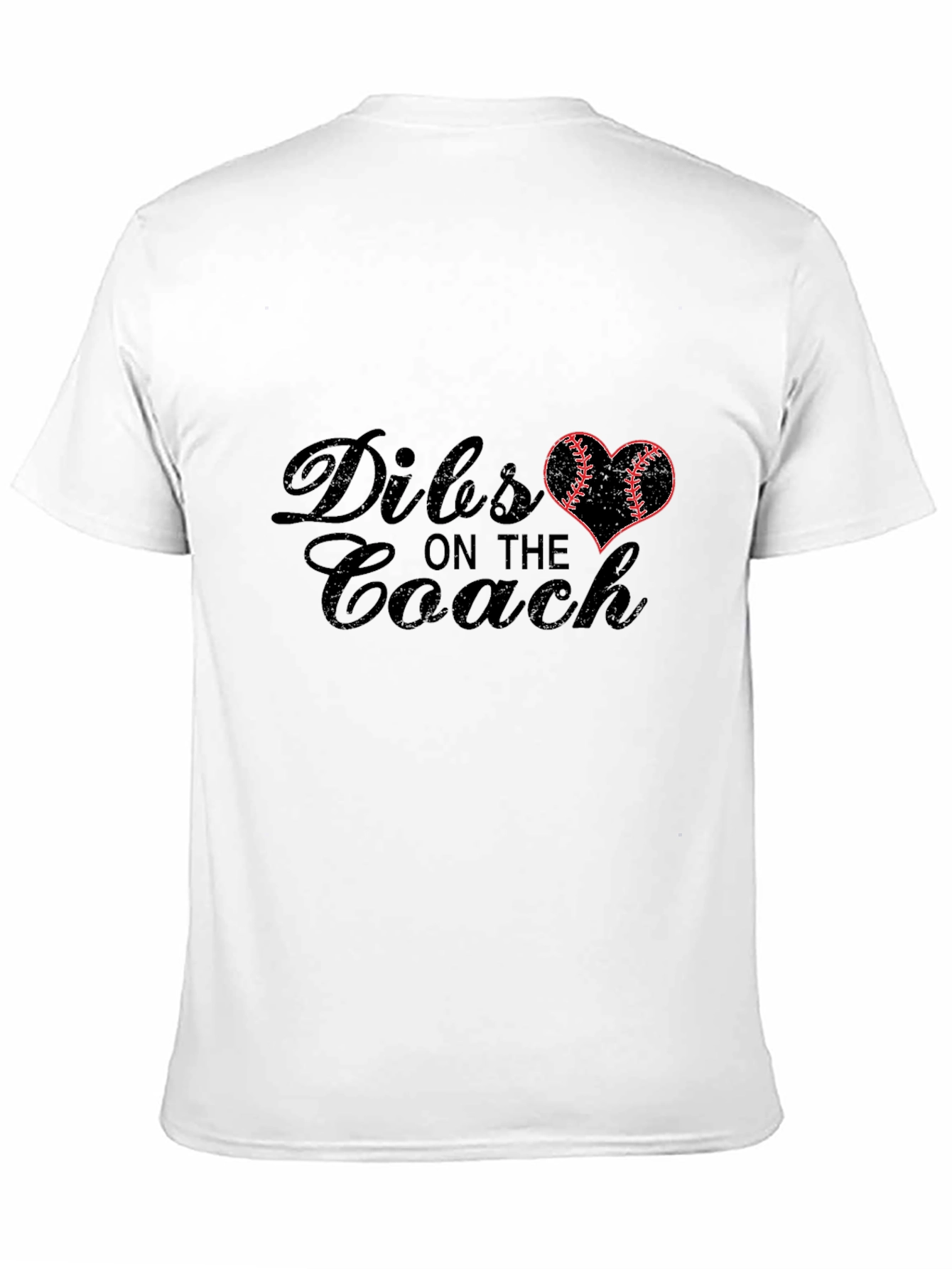 Dibs on the Coach T-Shirt - Baseball Heart Design
