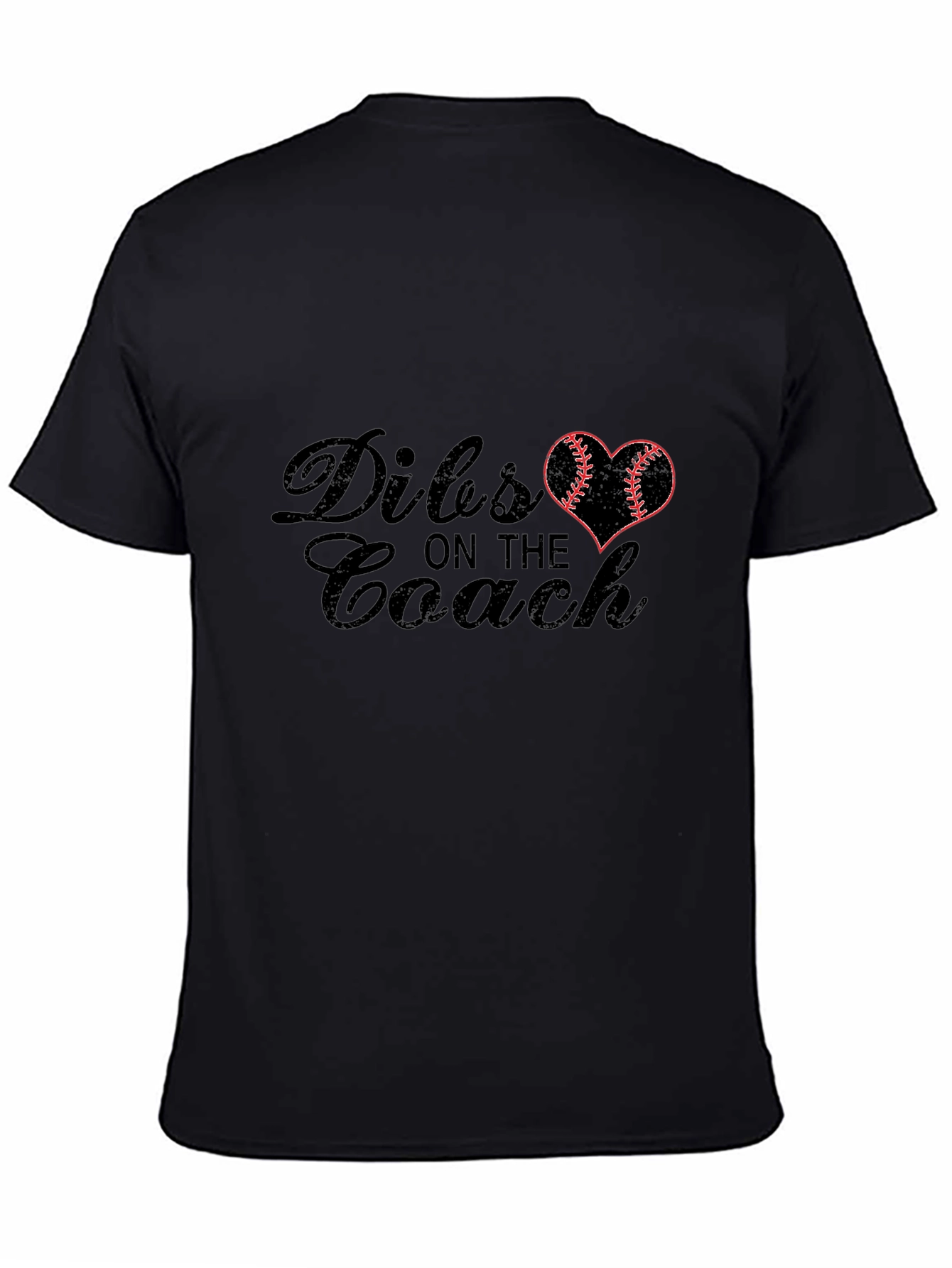Dibs on the Coach T-Shirt - Baseball Heart Design