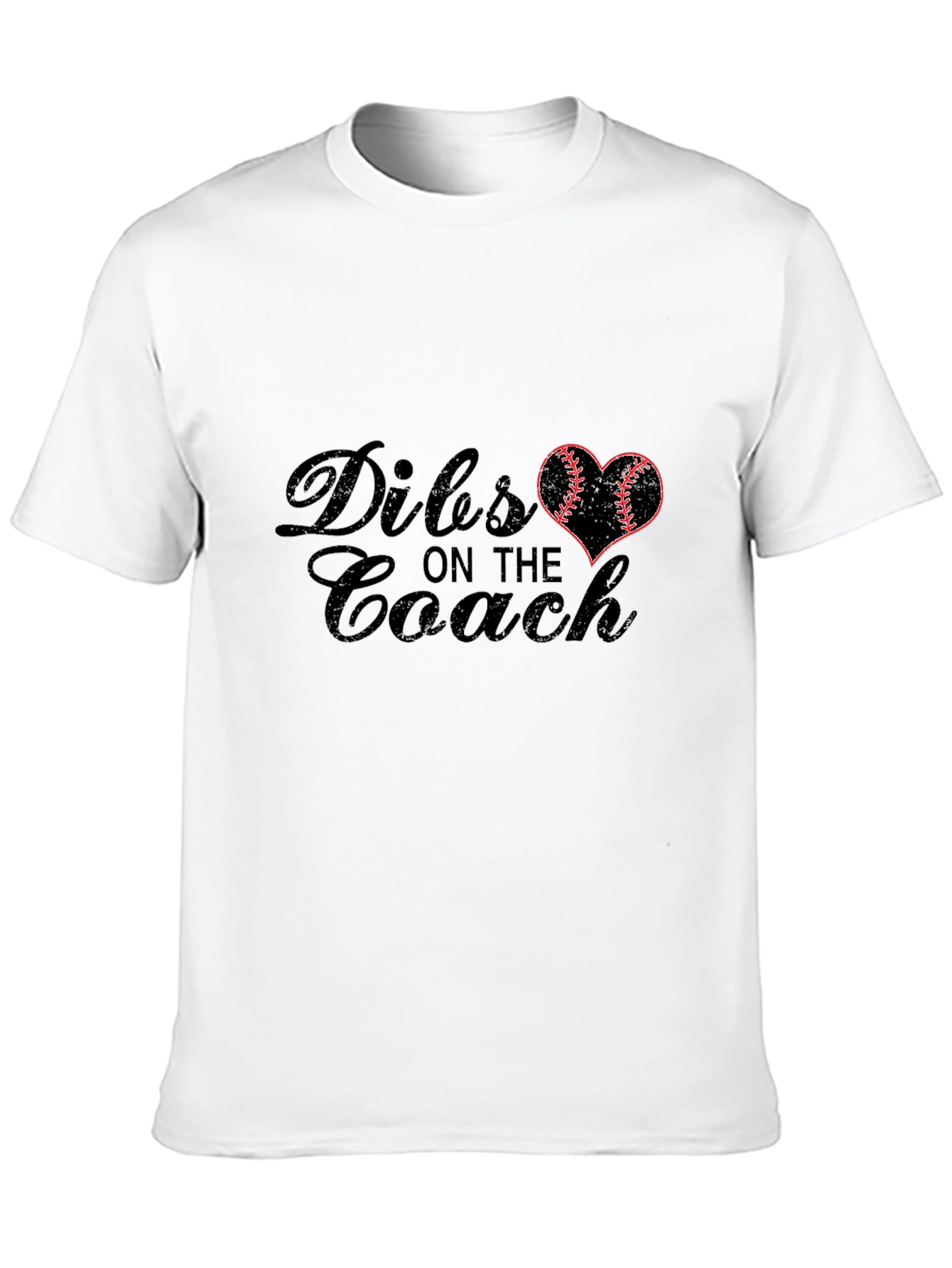 Dibs on the Coach T-Shirt - Baseball Heart Design