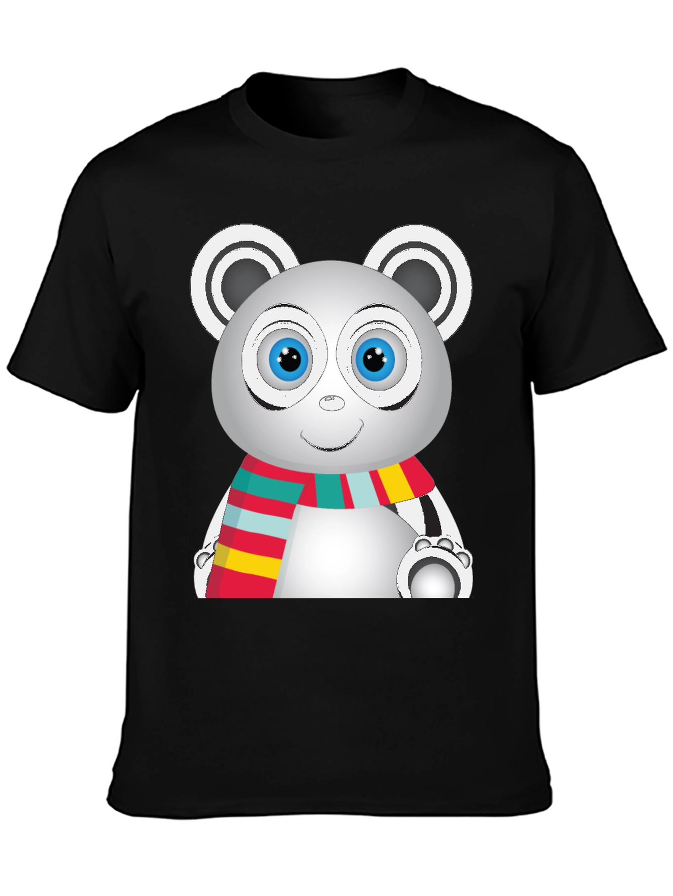 Cute Cartoon Panda Graphic T-Shirt