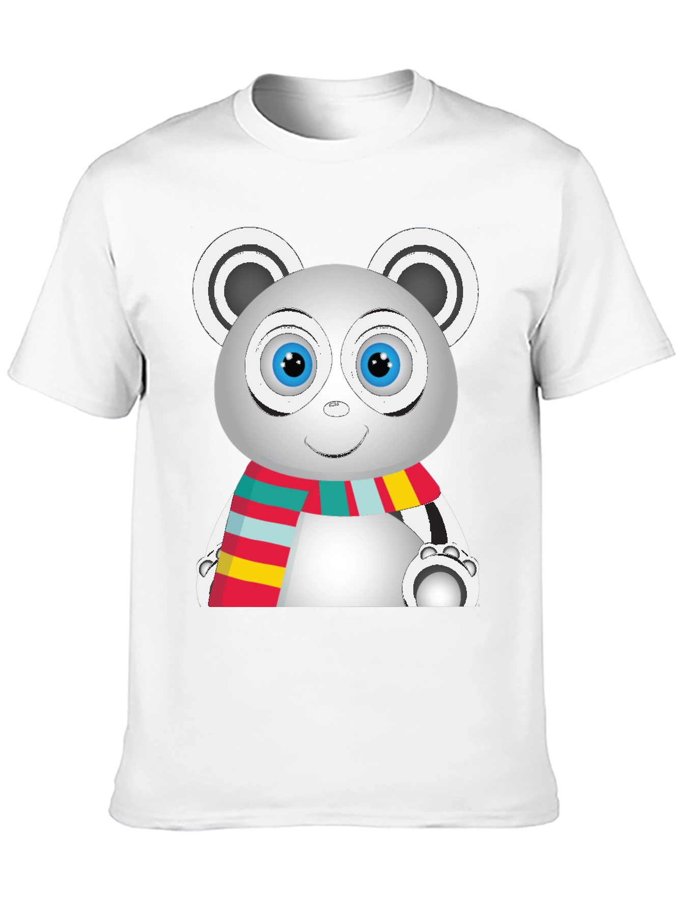 Cute Cartoon Panda Graphic T-Shirt