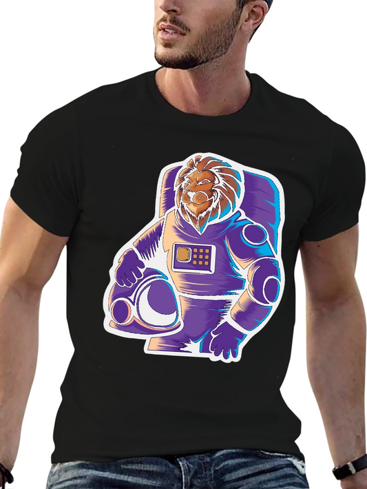 Lion Astronaut Graphic Tee