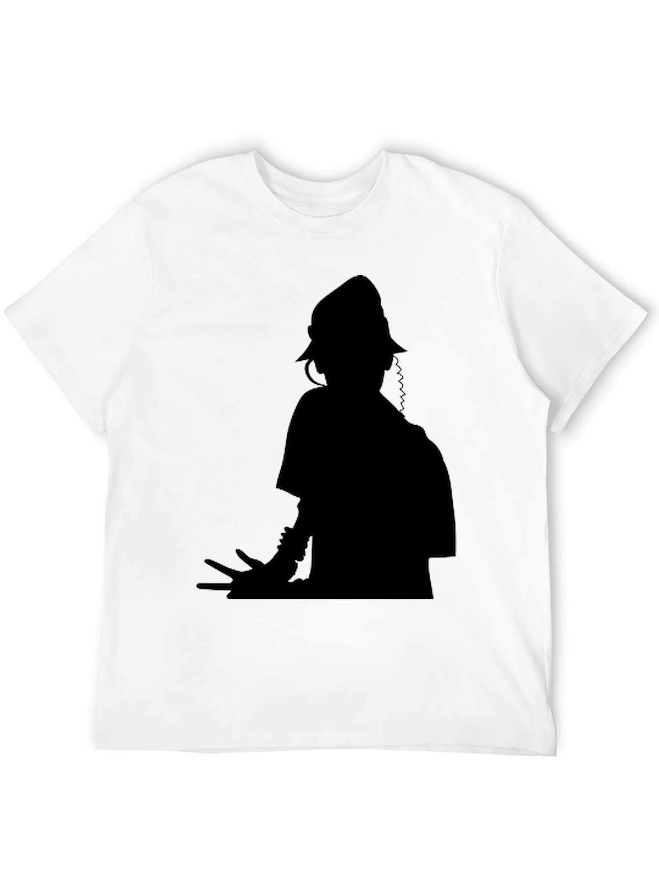 DJ Silhouette Black T-Shirt - Unique Music Lover Tee