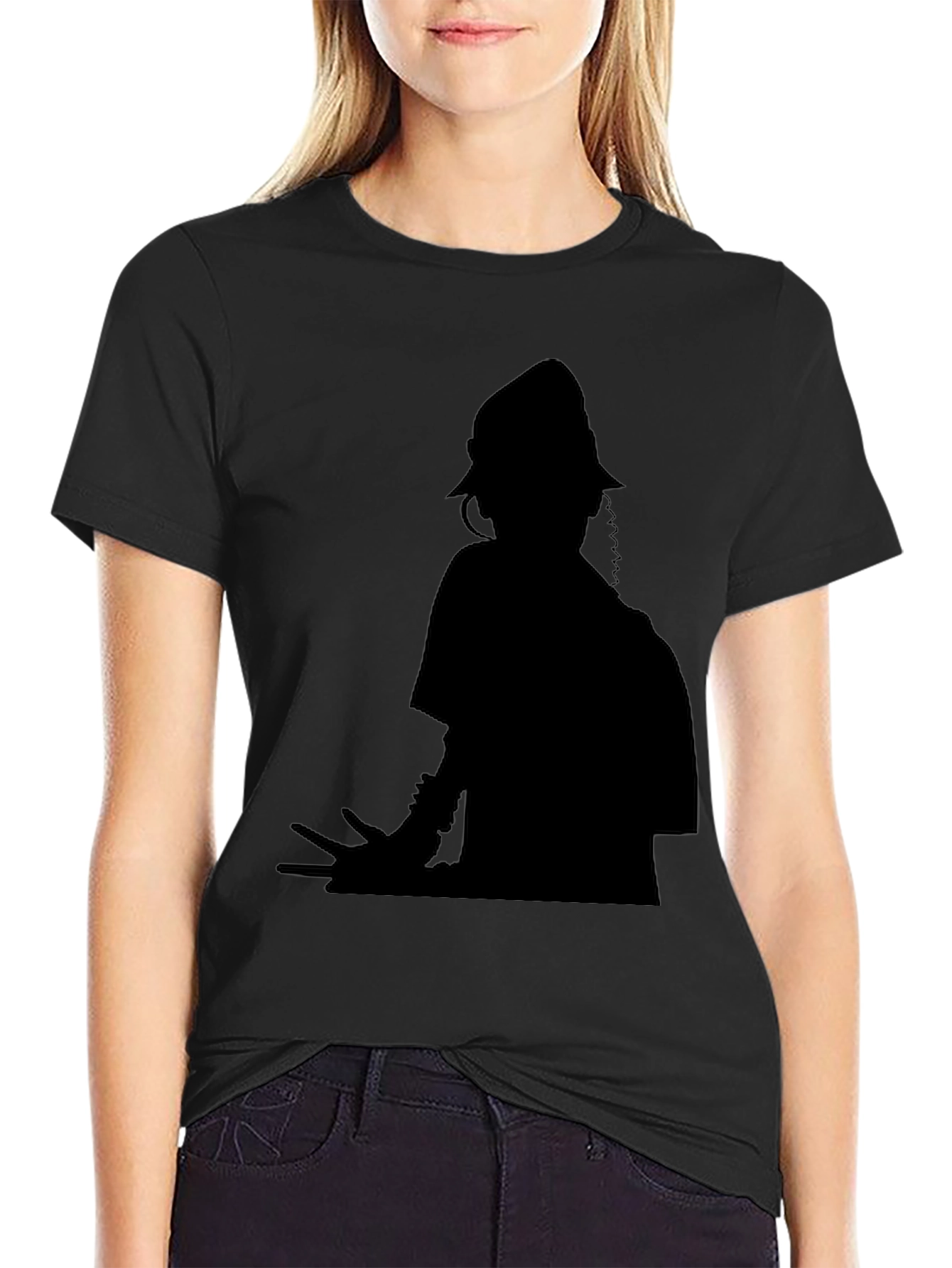 DJ Silhouette Black T-Shirt - Unique Music Lover Tee