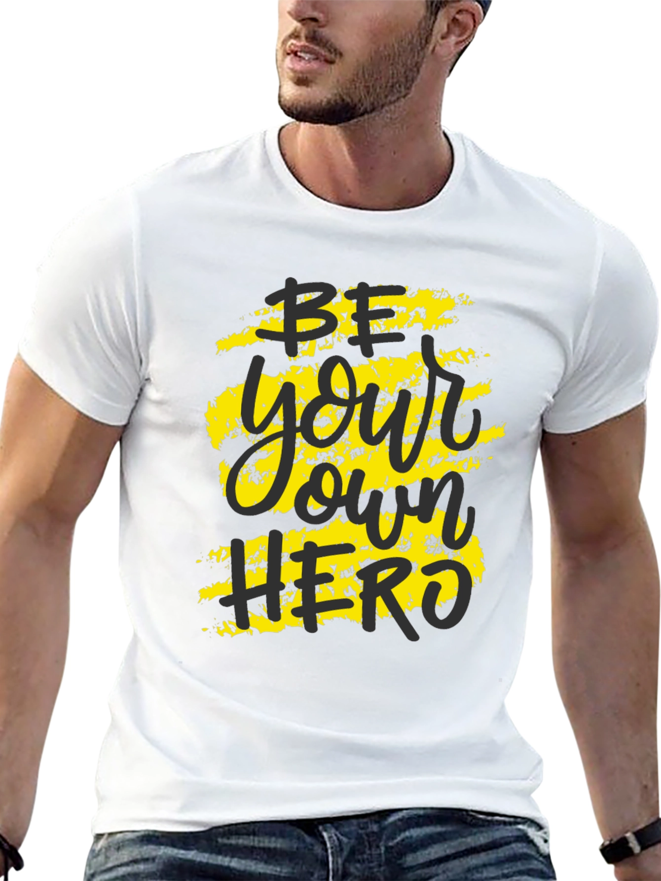 Be Your Own Hero Graphic Tee - Black