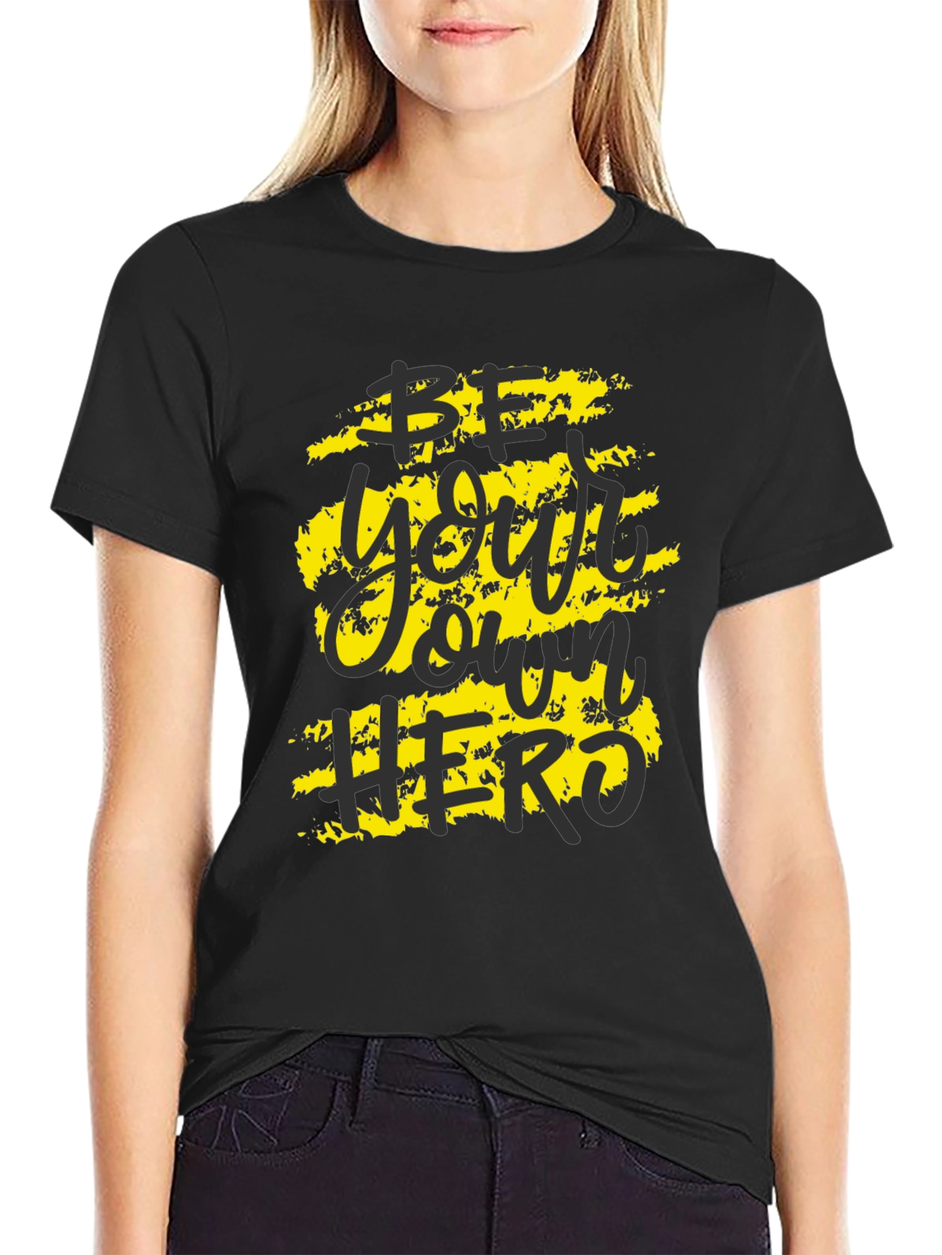 Be Your Own Hero Graphic Tee - Black