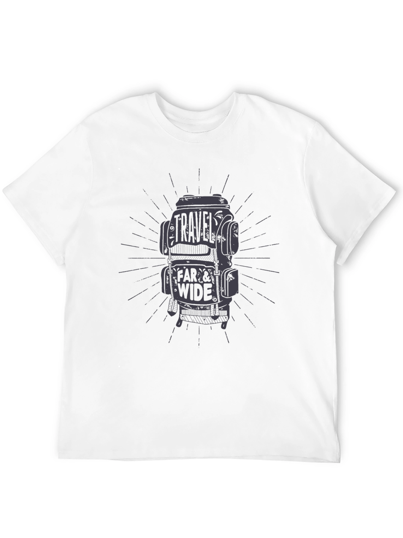 Travel Far & Wide Graphic Tee - Black