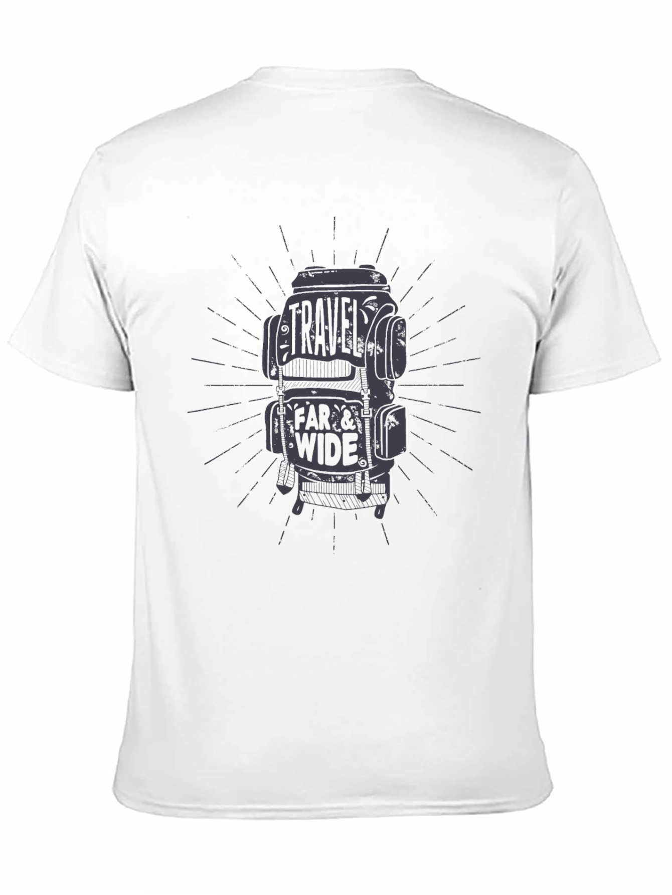 Travel Far & Wide Graphic Tee - Black