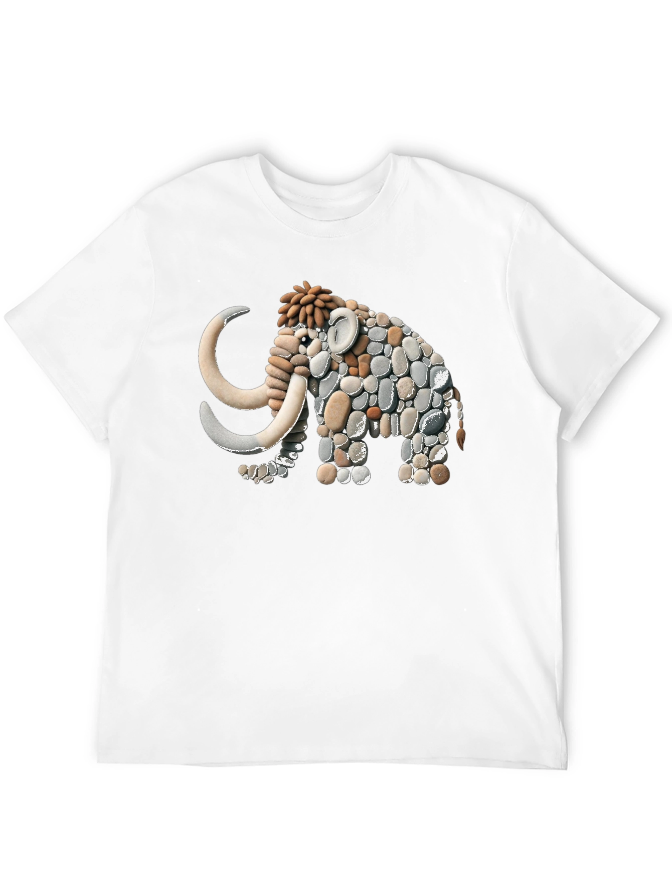 Stone Mammoth Graphic Tee - Unique Art Design!