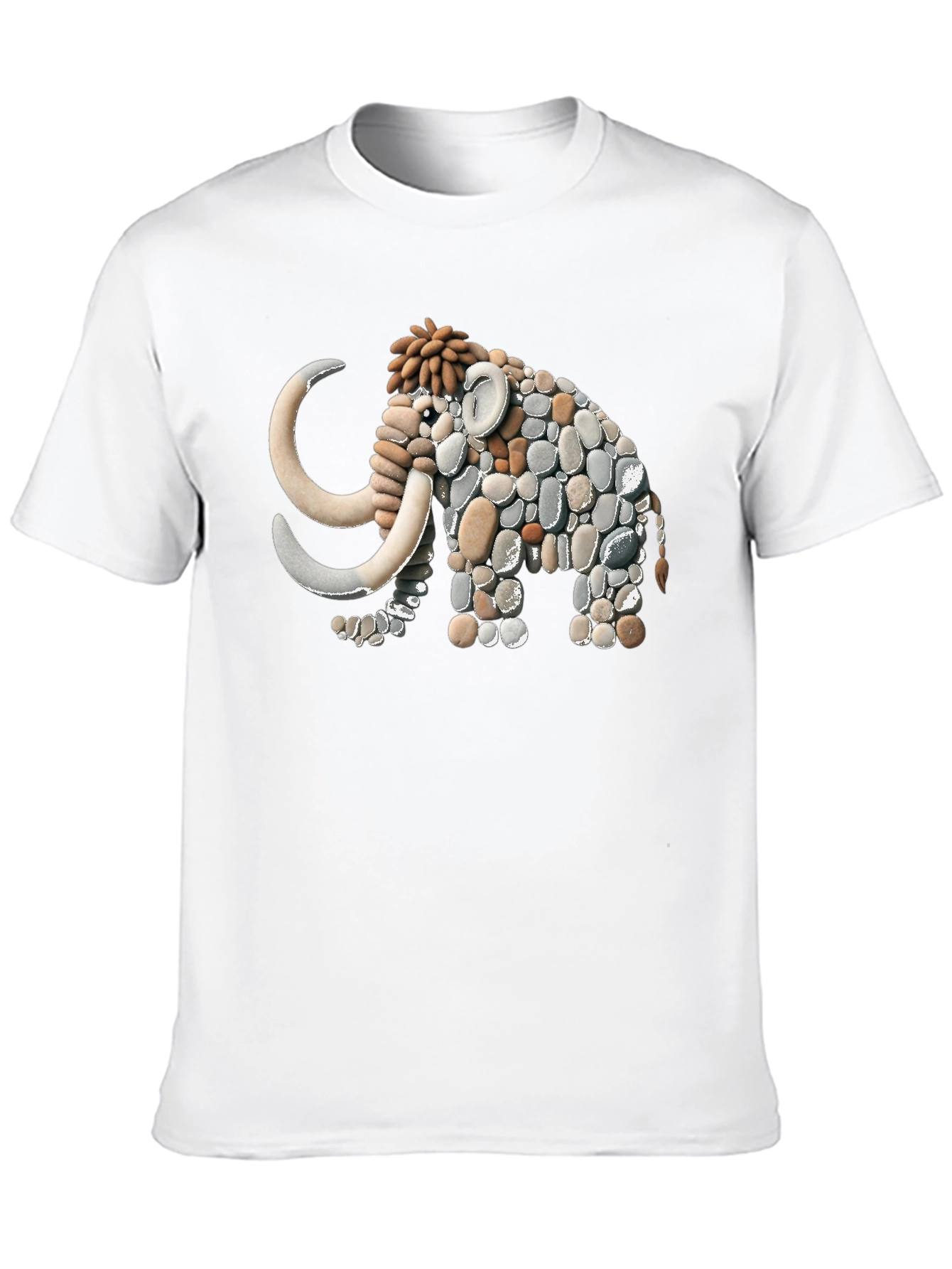 Stone Mammoth Graphic Tee - Unique Art Design!
