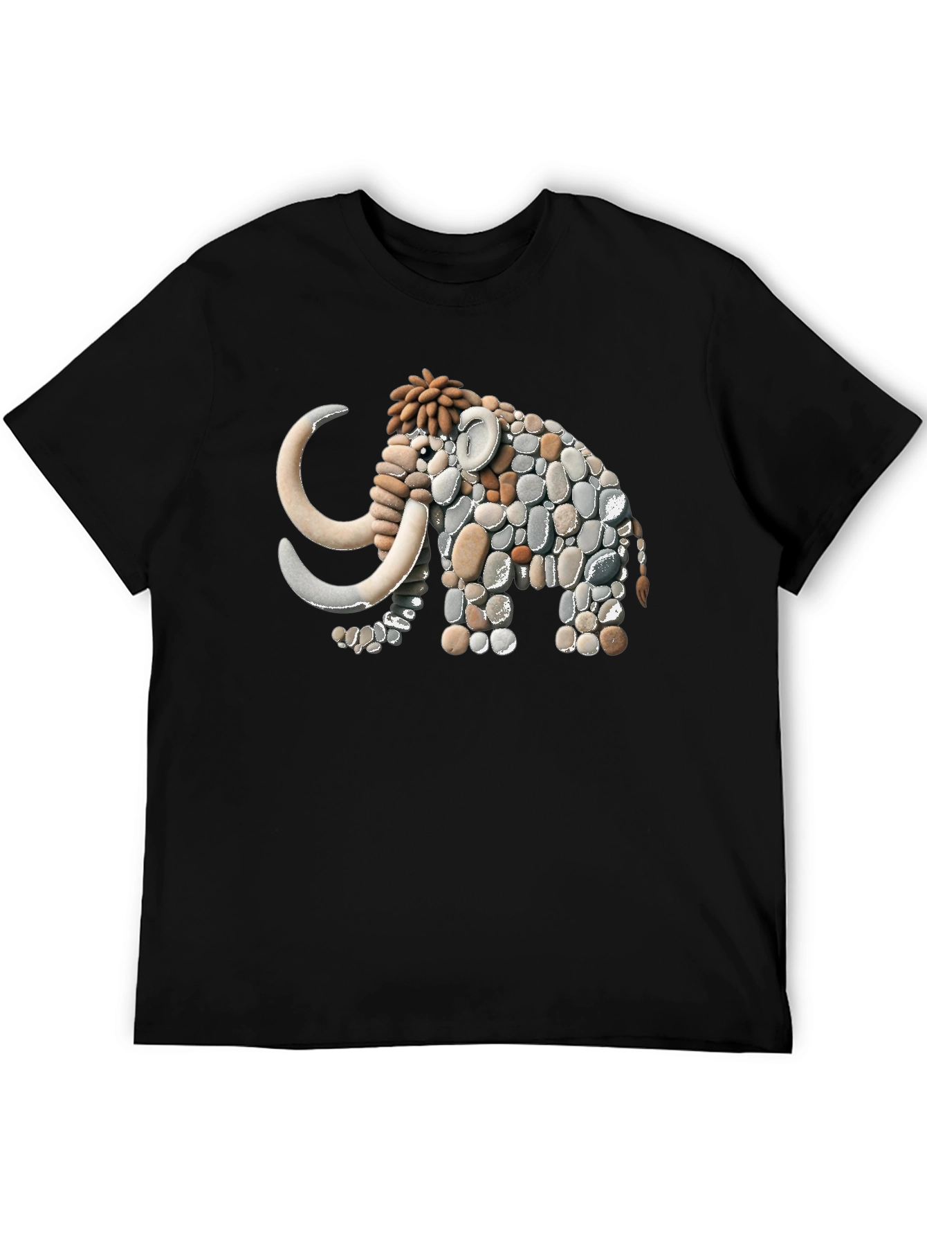 Stone Mammoth Graphic Tee - Unique Art Design!