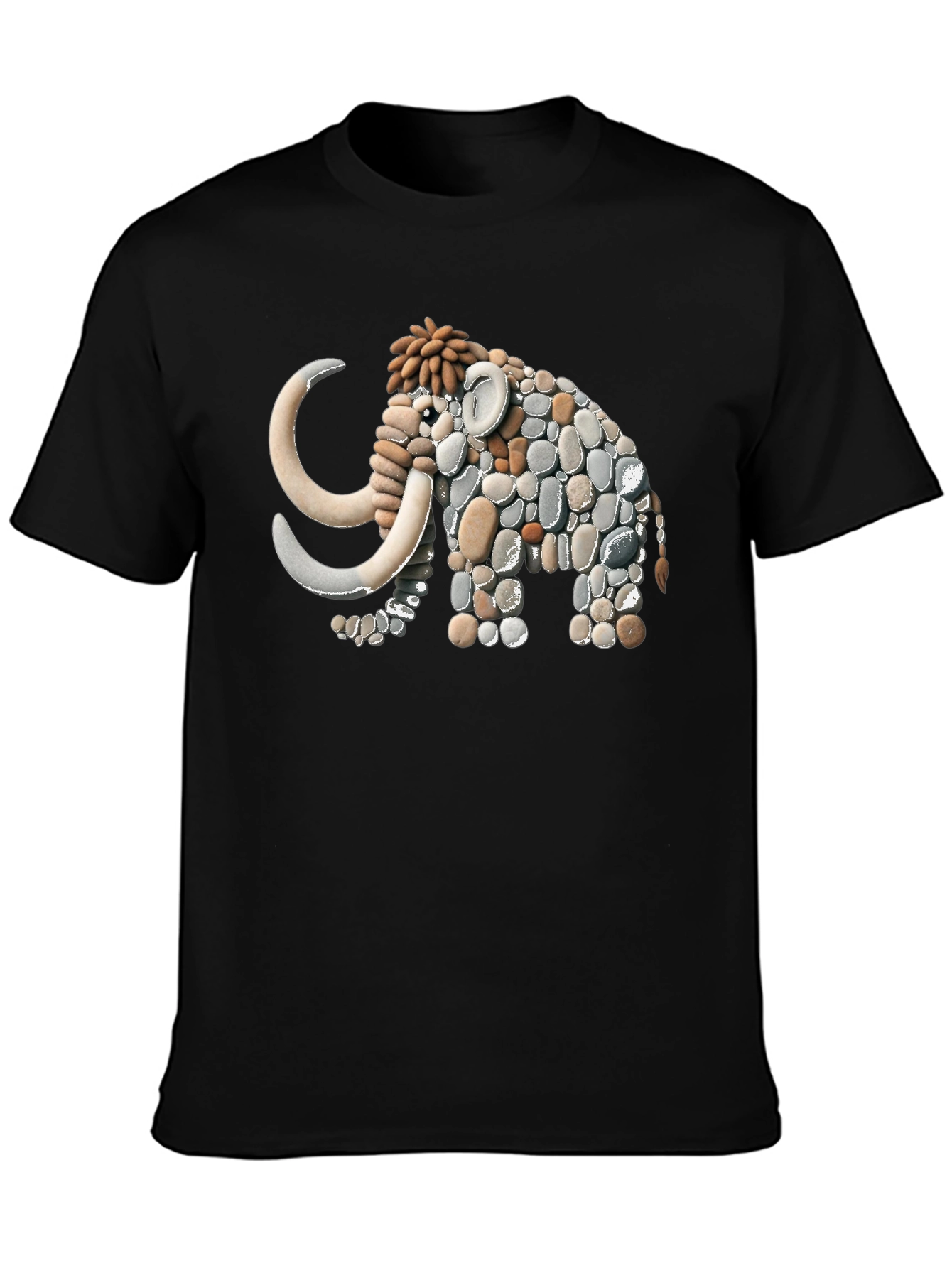 Stone Mammoth Graphic Tee - Unique Art Design!