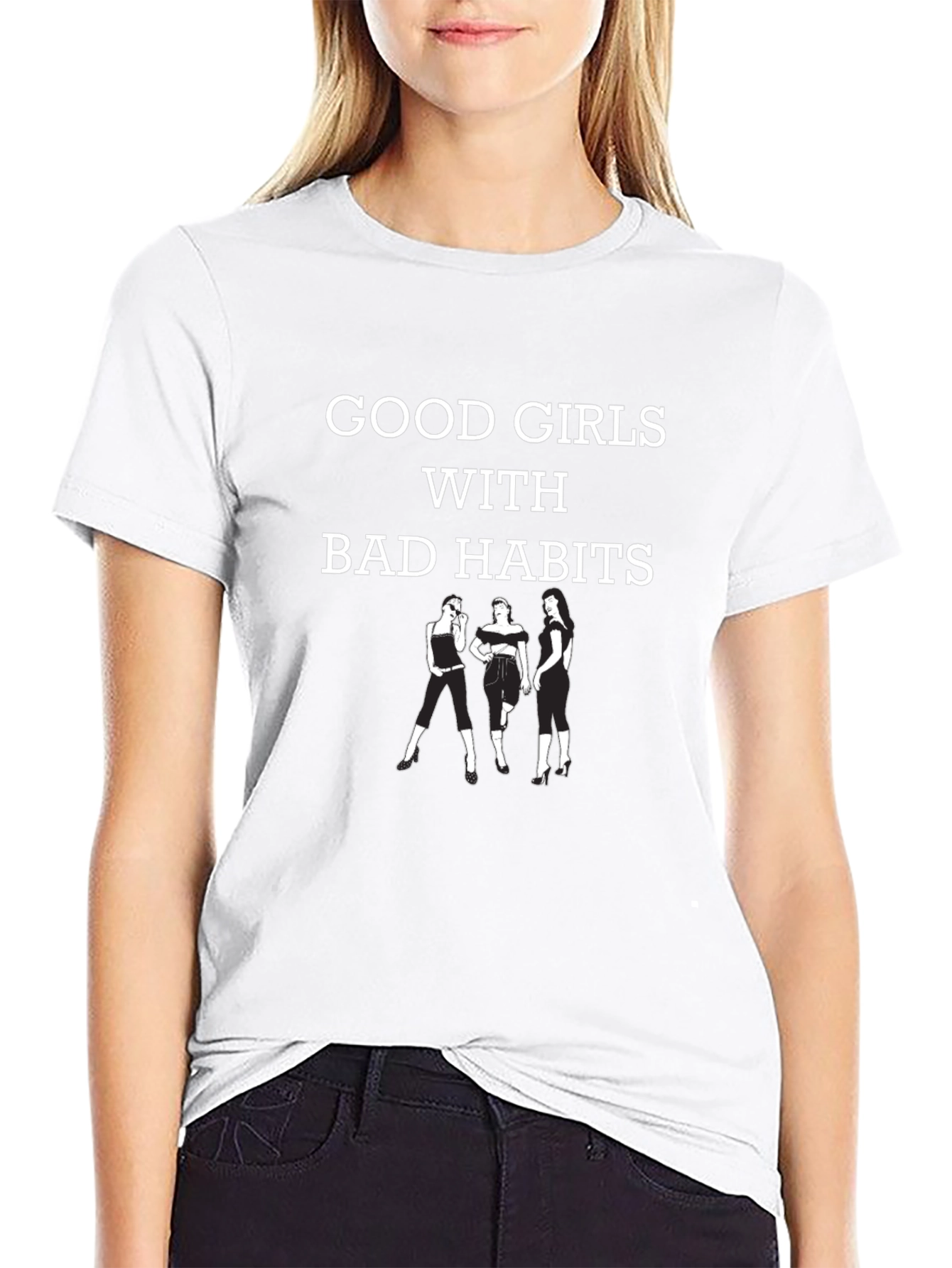 Good Girls Bad Habits Graphic T-Shirt