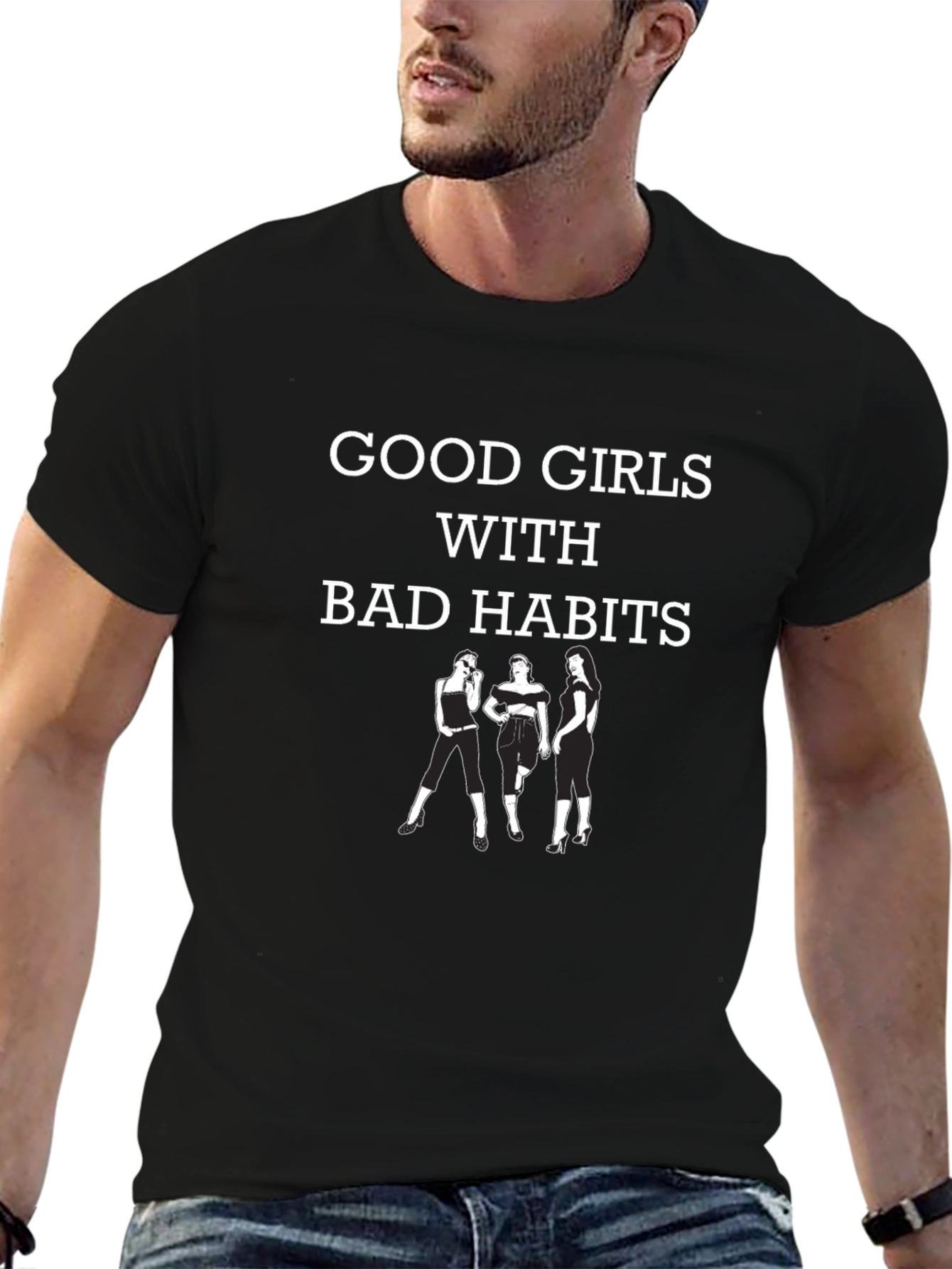 Good Girls Bad Habits Graphic T-Shirt