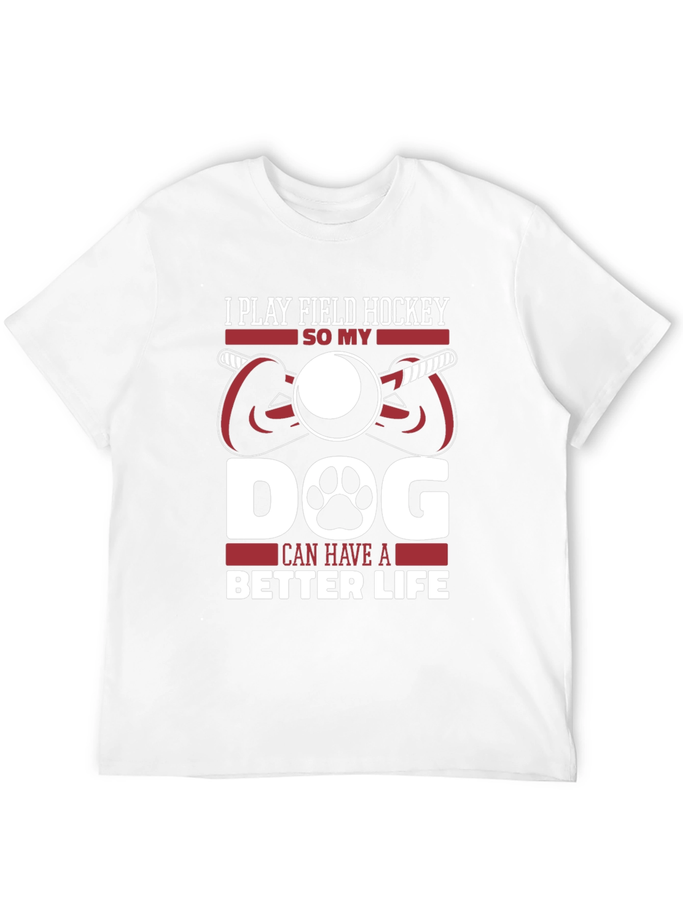 Field Hockey Dog Lover T-Shirt