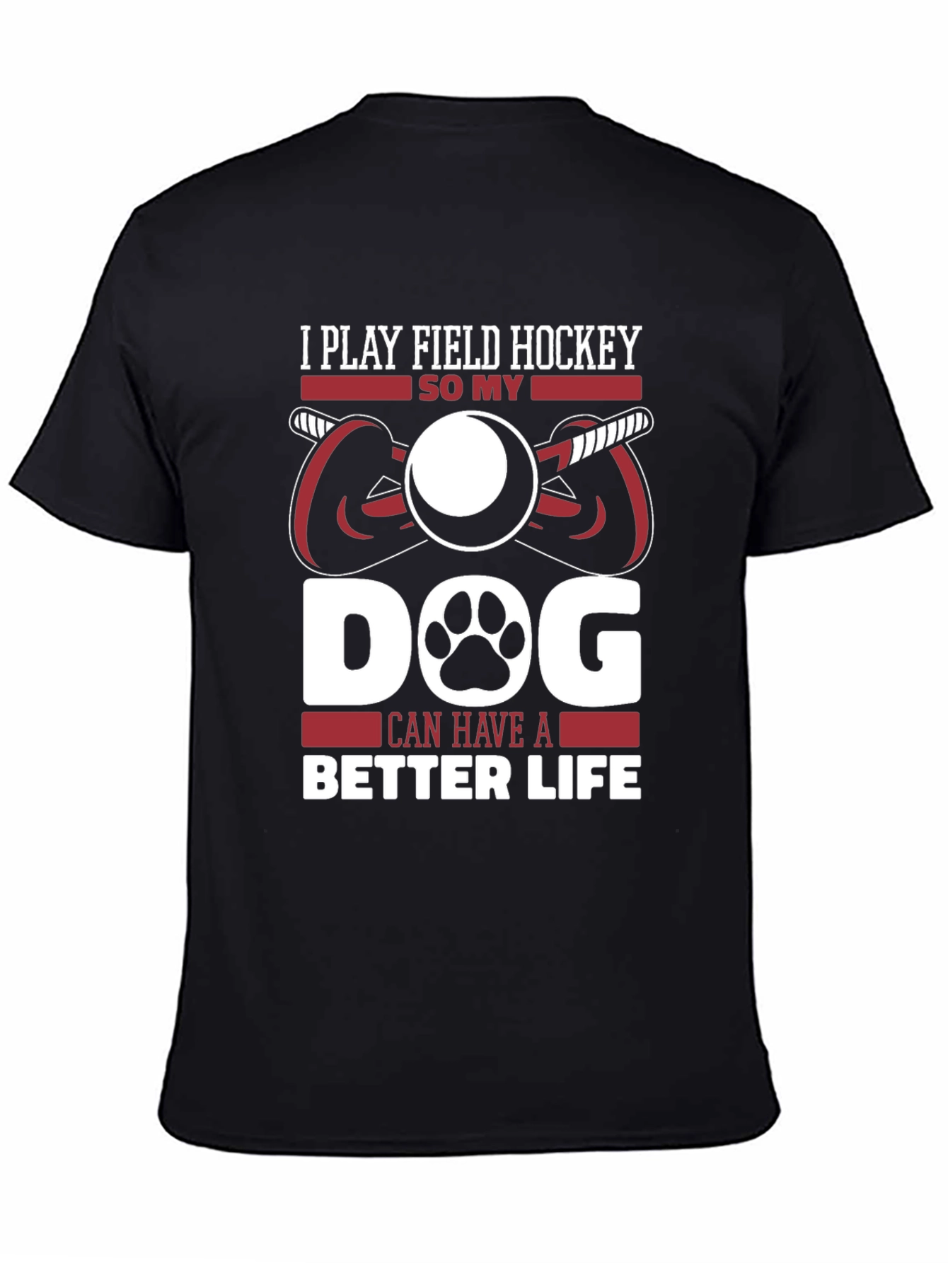 Field Hockey Dog Lover T-Shirt