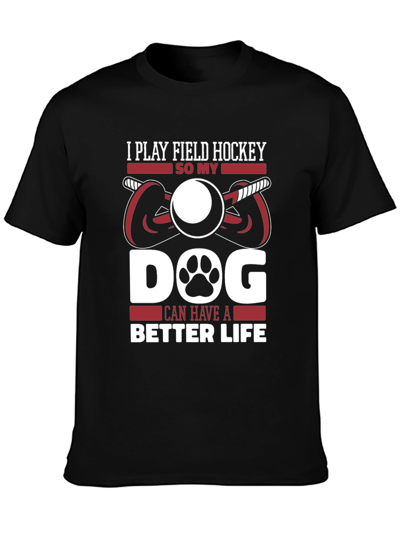 Field Hockey Dog Lover T-Shirt