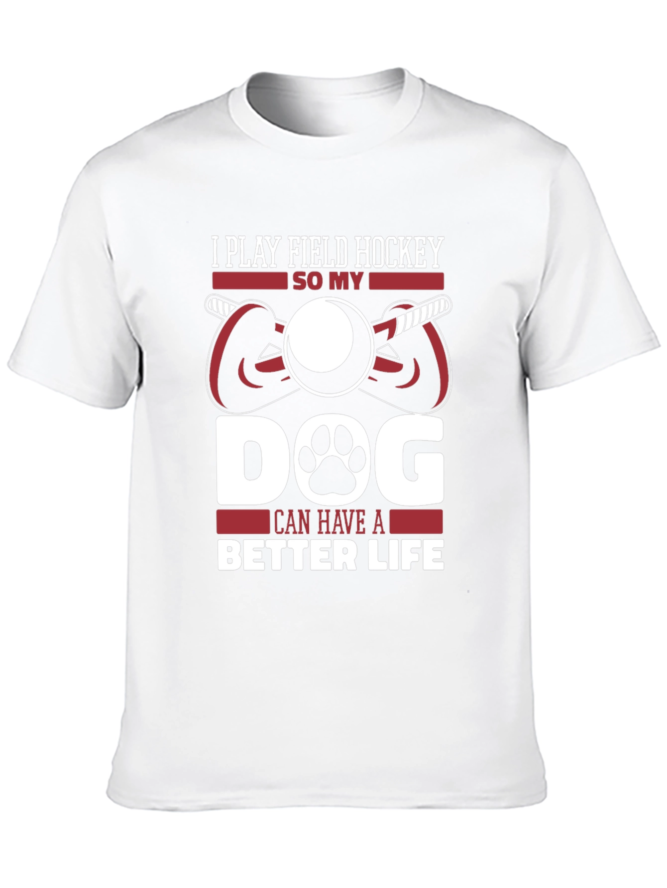 Field Hockey Dog Lover T-Shirt