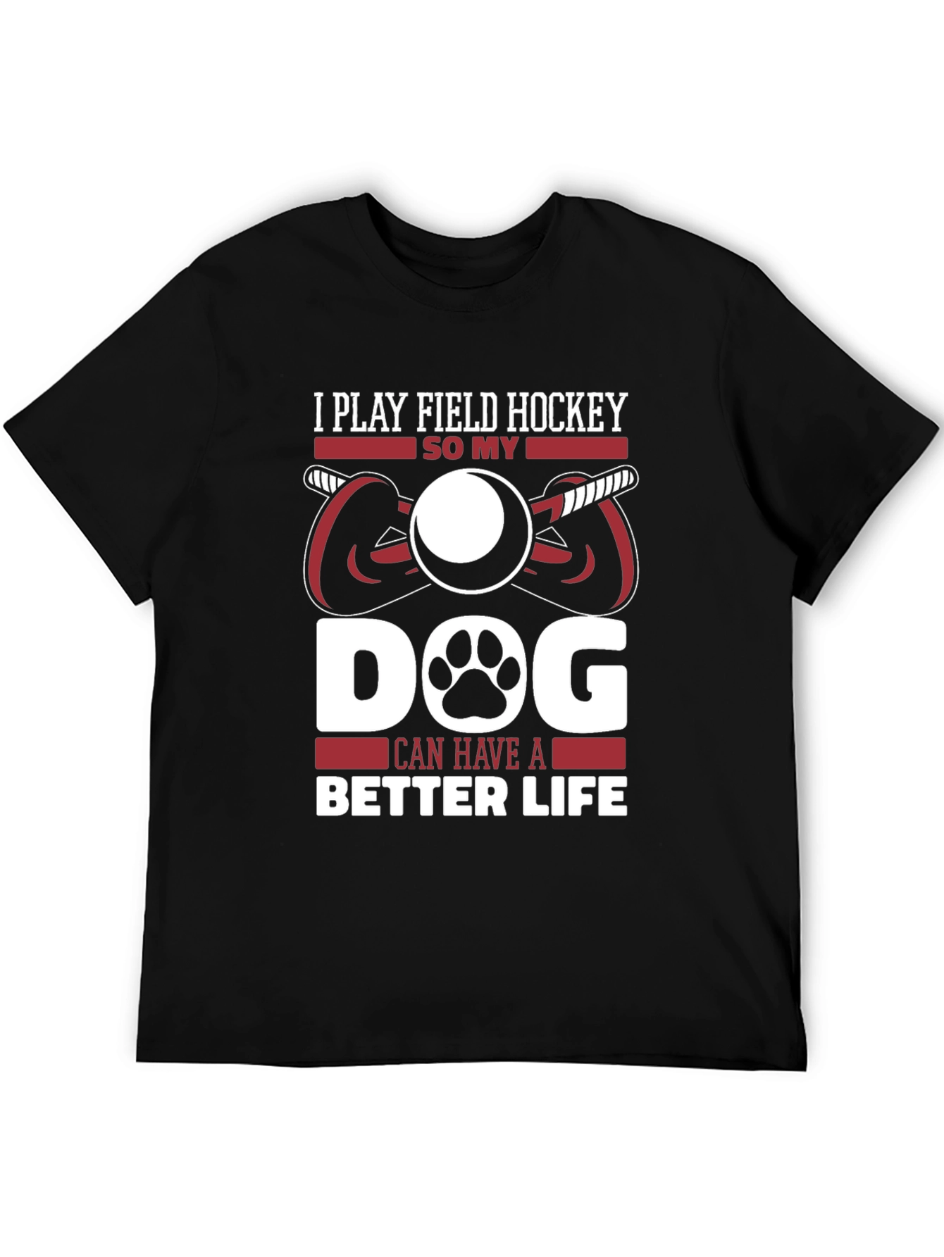 Field Hockey Dog Lover T-Shirt