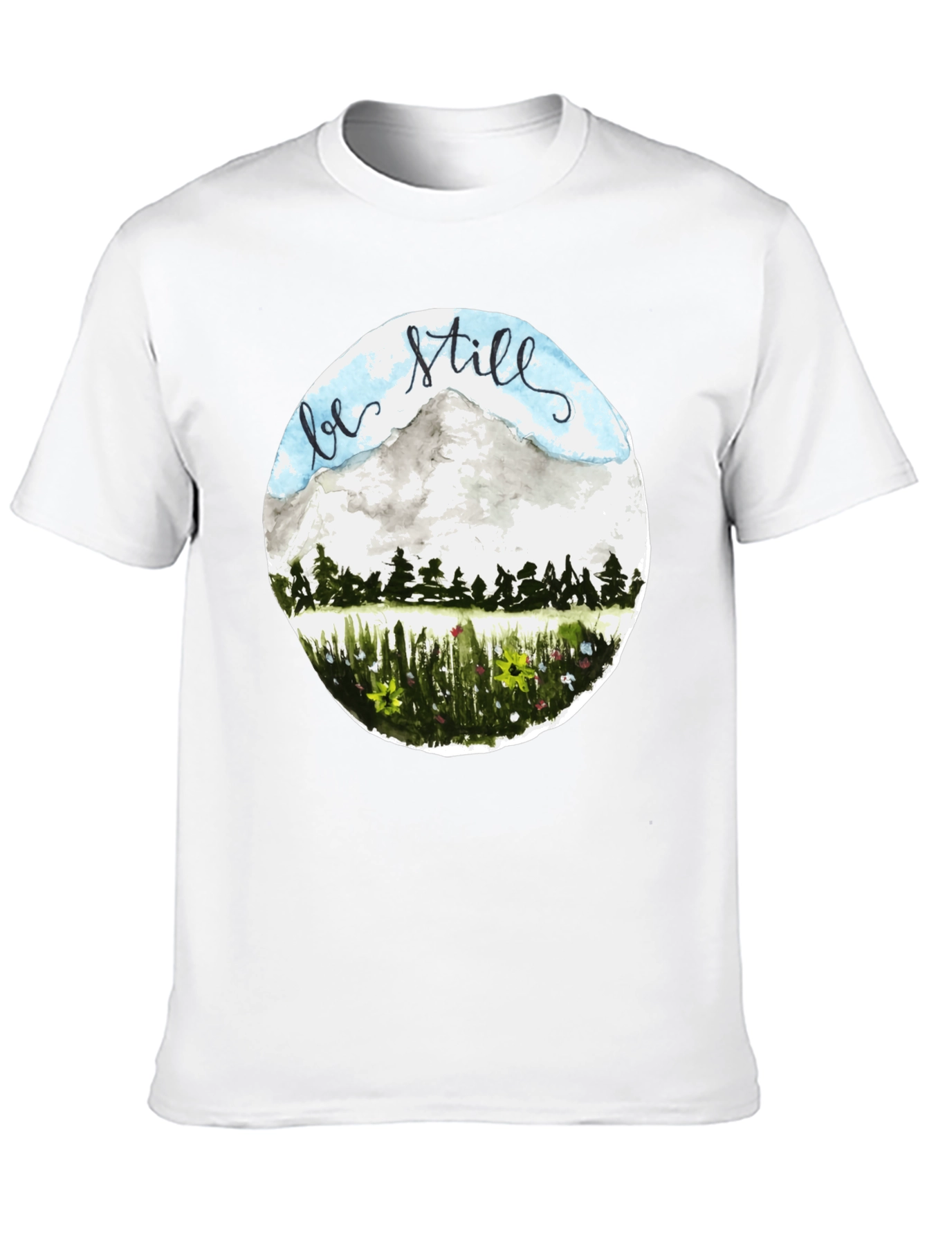 Be Still Mountain Graphic Tee