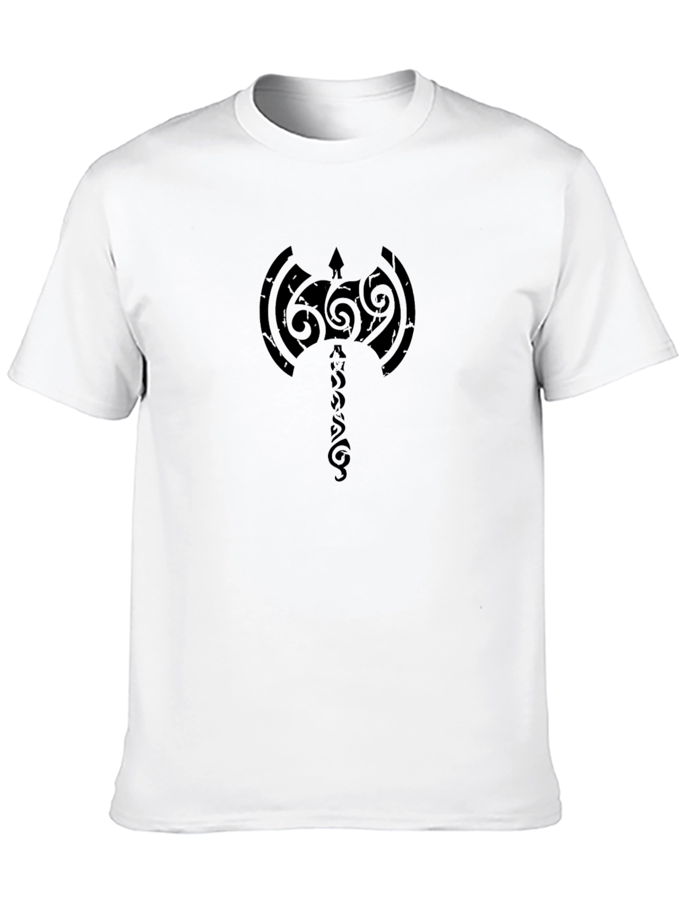 Tribal Axe Black T-Shirt - Viking Inspired