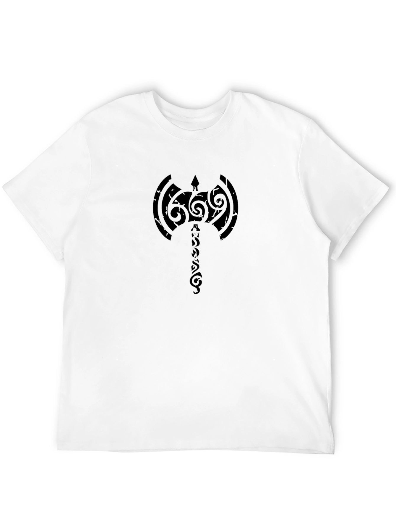 Tribal Axe Black T-Shirt - Viking Inspired
