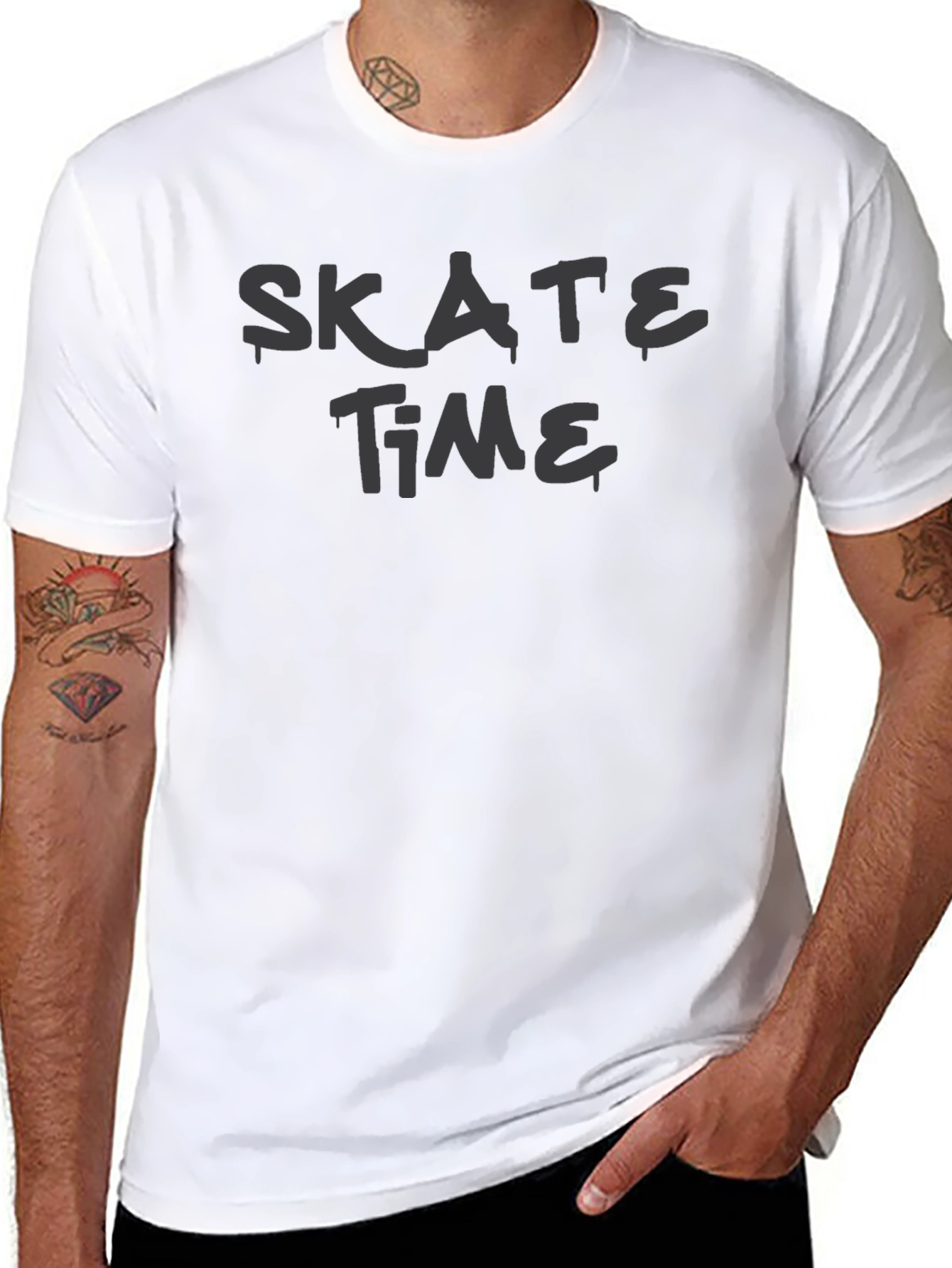 Skate Time Graphic Tee - Black