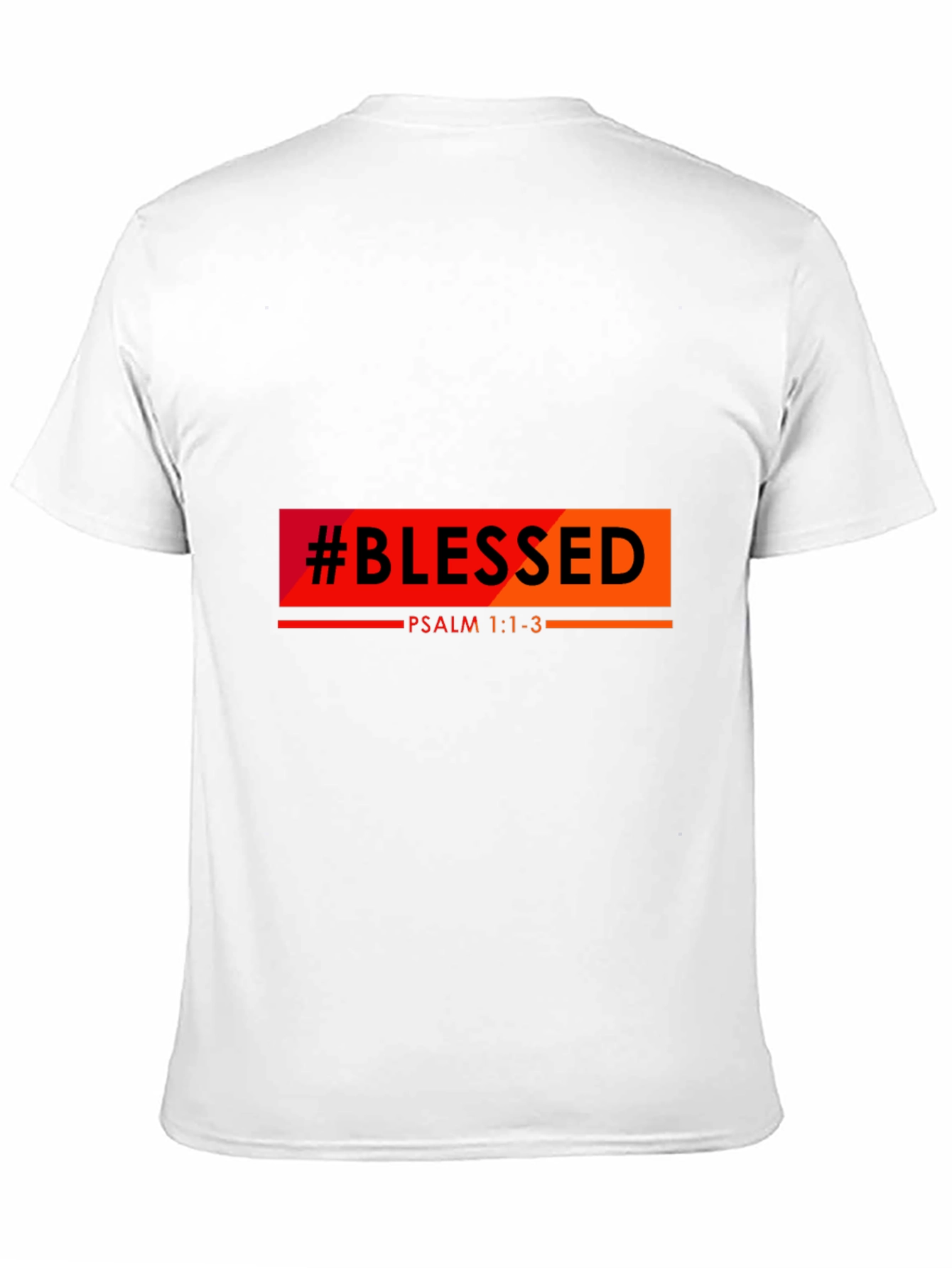 #Blessed Psalm 1:1-3 Graphic Black Tee