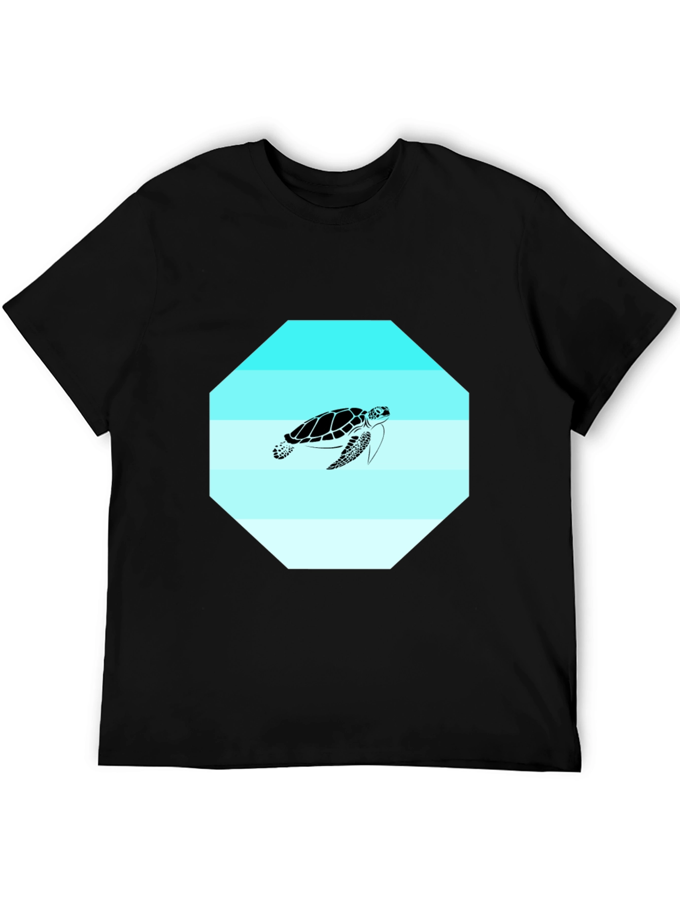Sea Turtle Graphic Tee - Mens Black T-Shirt