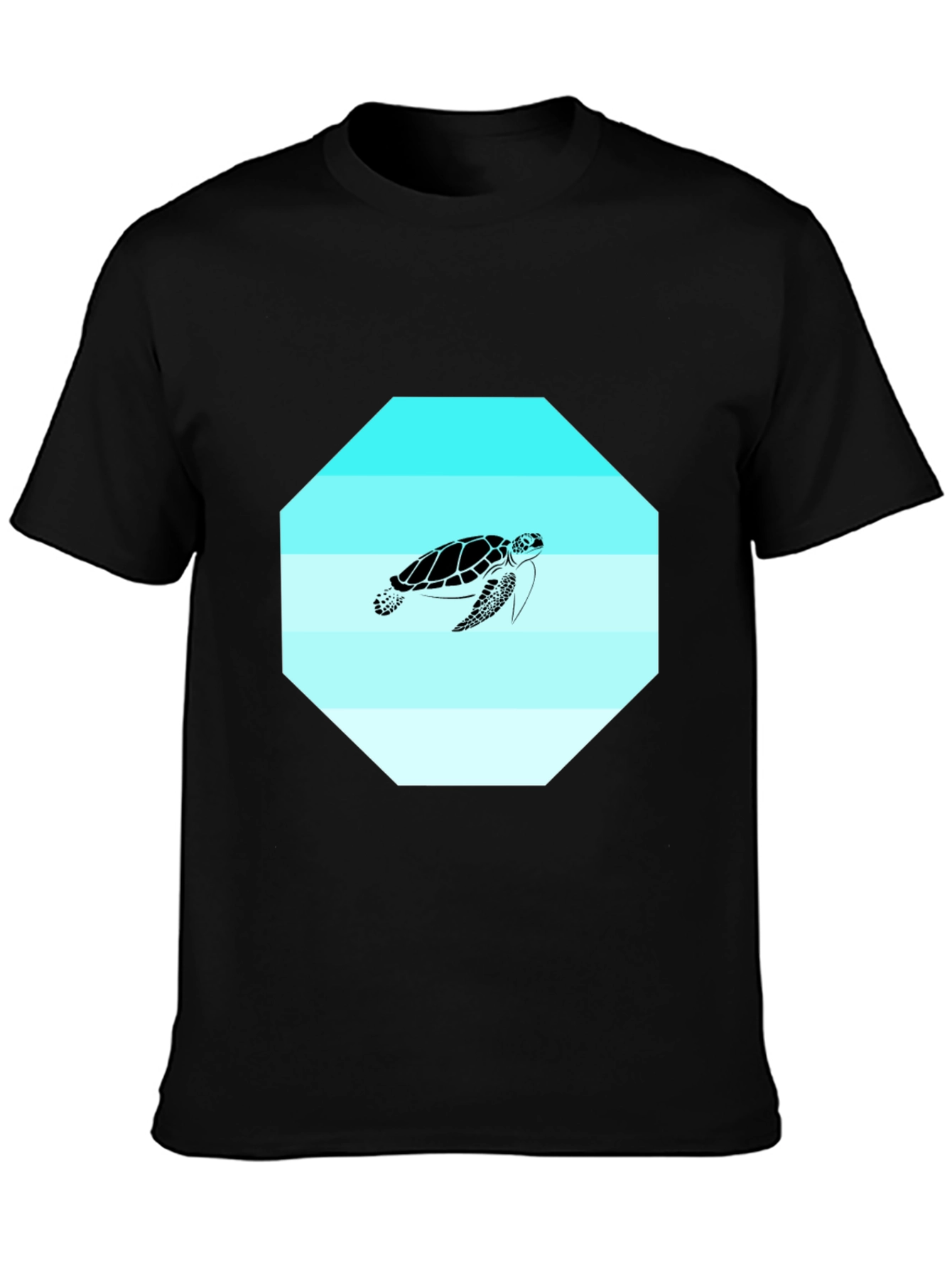 Sea Turtle Graphic Tee - Mens Black T-Shirt