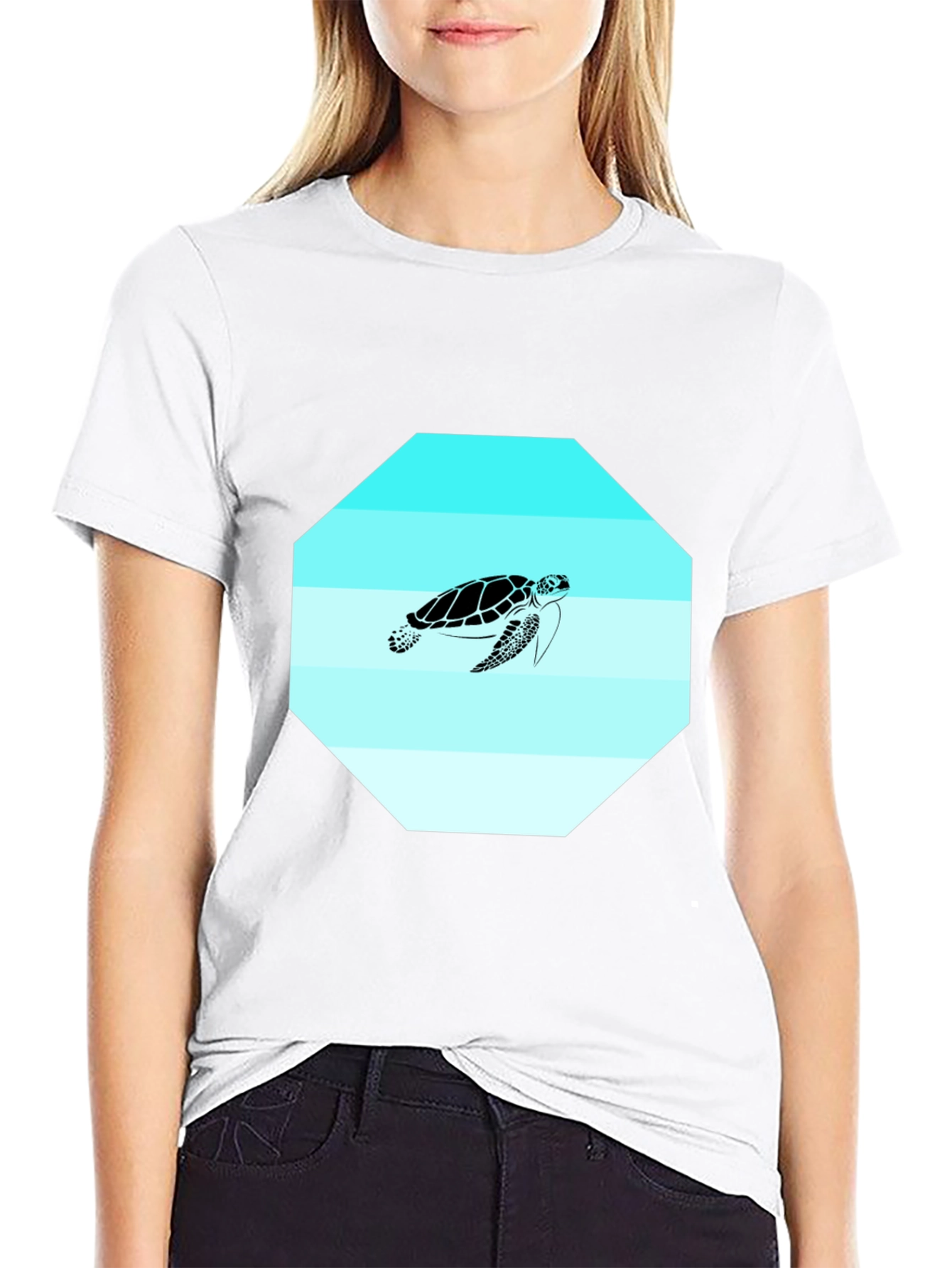 Sea Turtle Graphic Tee - Mens Black T-Shirt