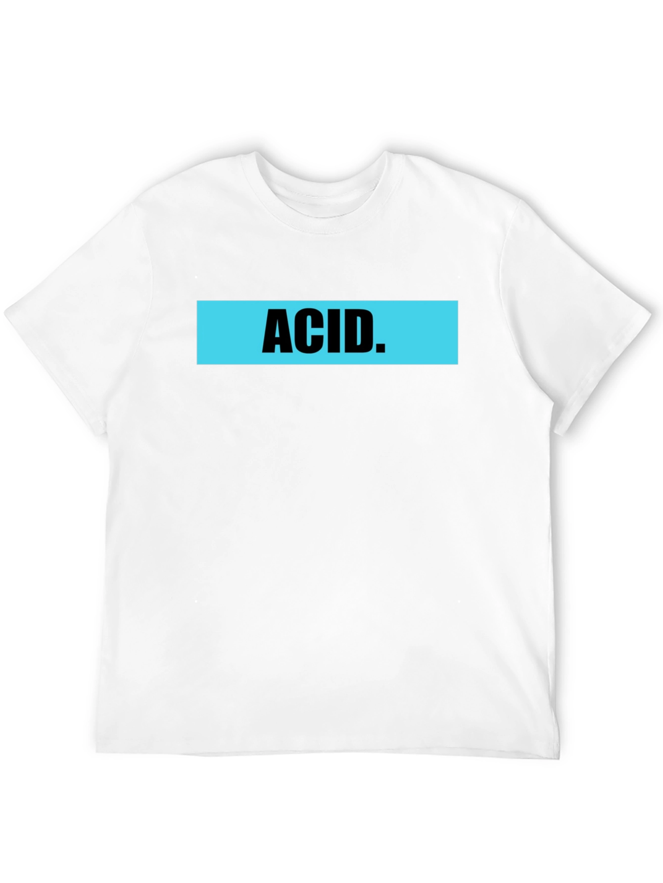 Acid Graphic Print Mens Black T-Shirt