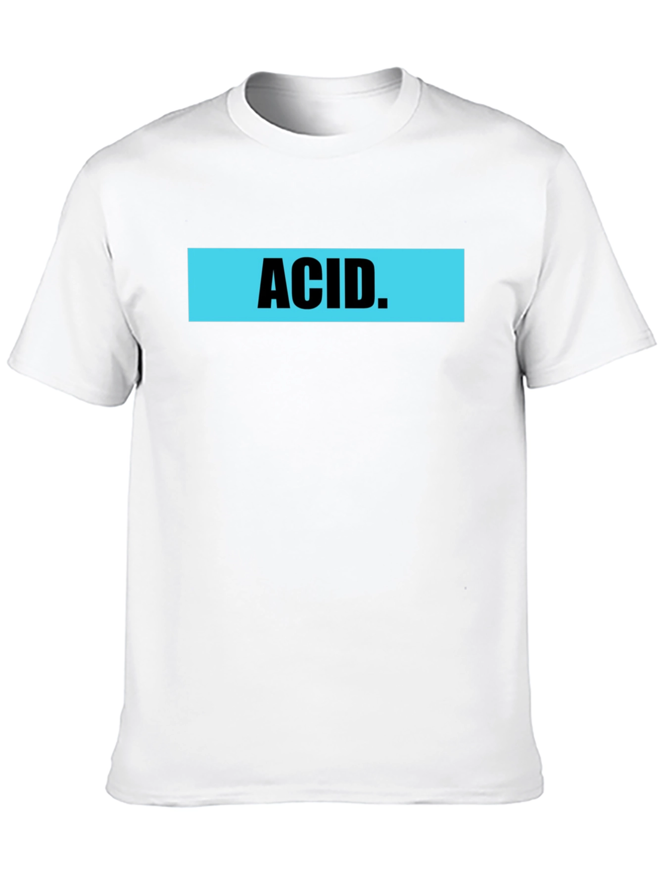 Acid Graphic Print Mens Black T-Shirt