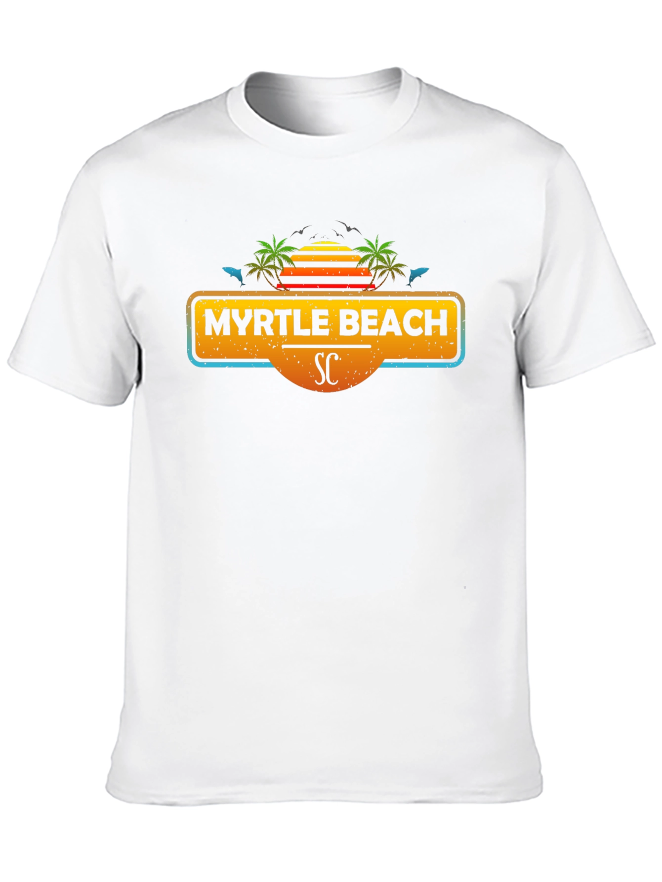 Myrtle Beach SC Black Graphic Tee