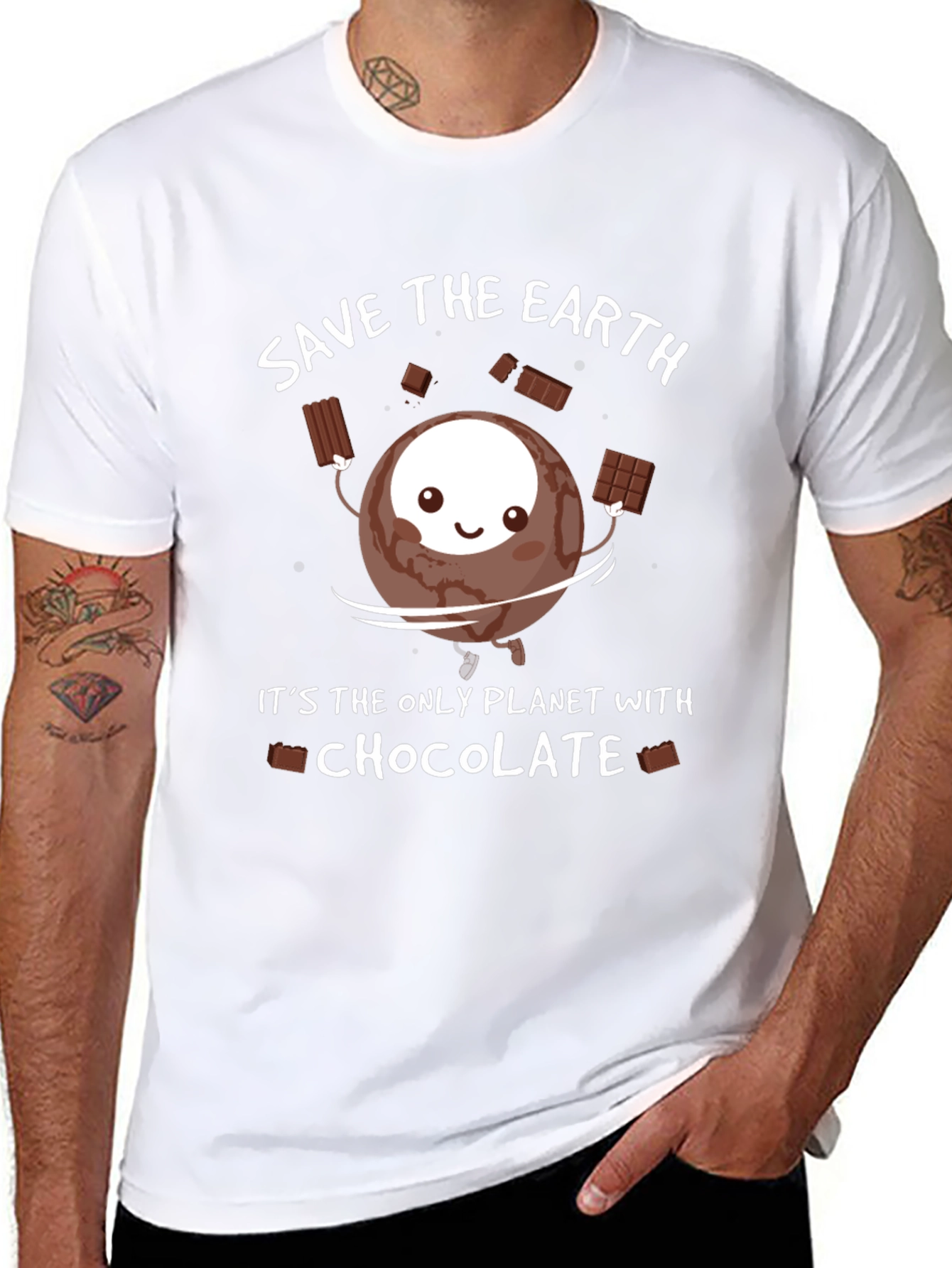 Save the Earth Chocolate T-Shirt