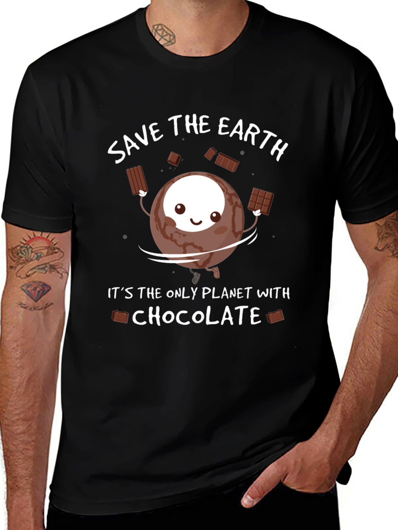 Save the Earth Chocolate T-Shirt