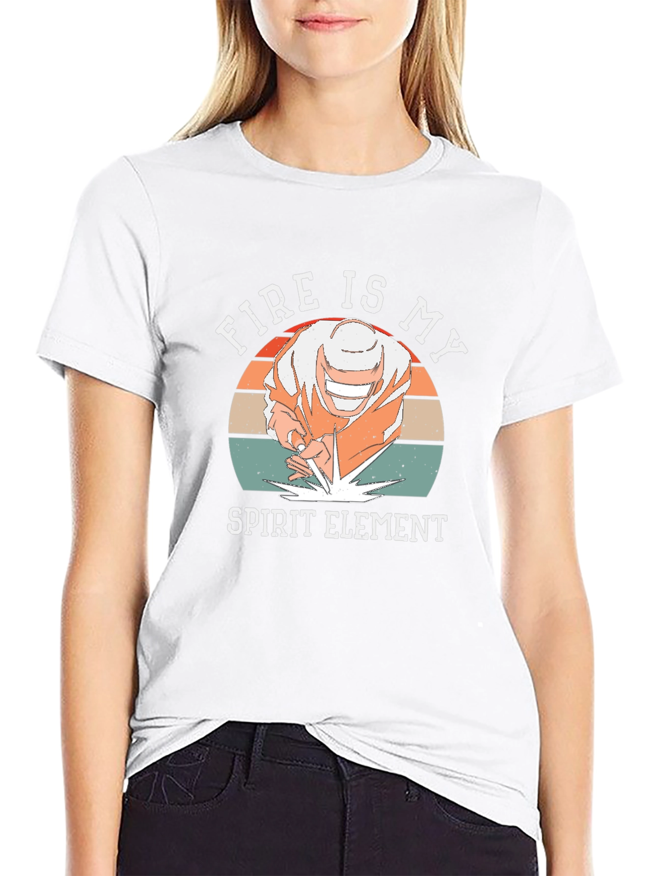 Fire is My Spirit Element Graphic T-Shirt